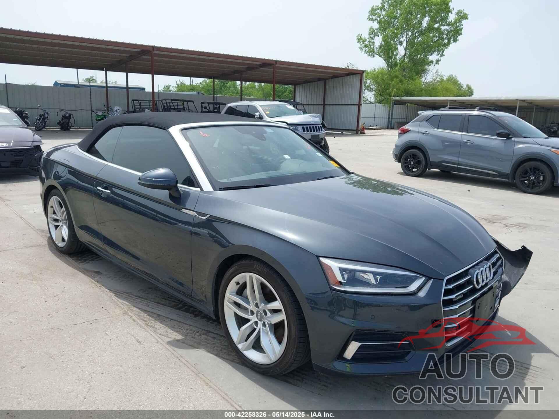 AUDI A5 2019 - WAUYNGF50KN001829