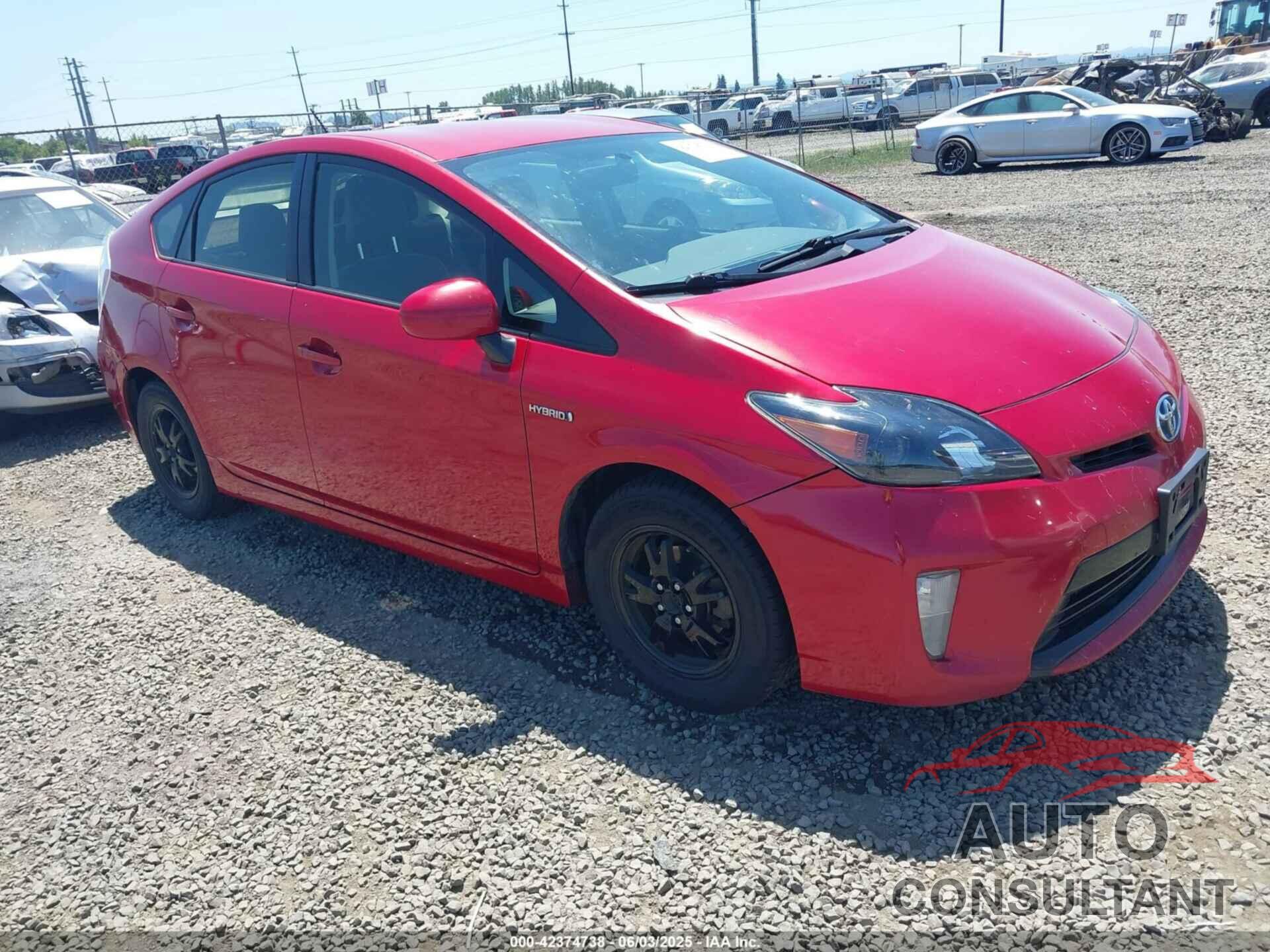 TOYOTA PRIUS 2012 - JTDKN3DU5C5461307