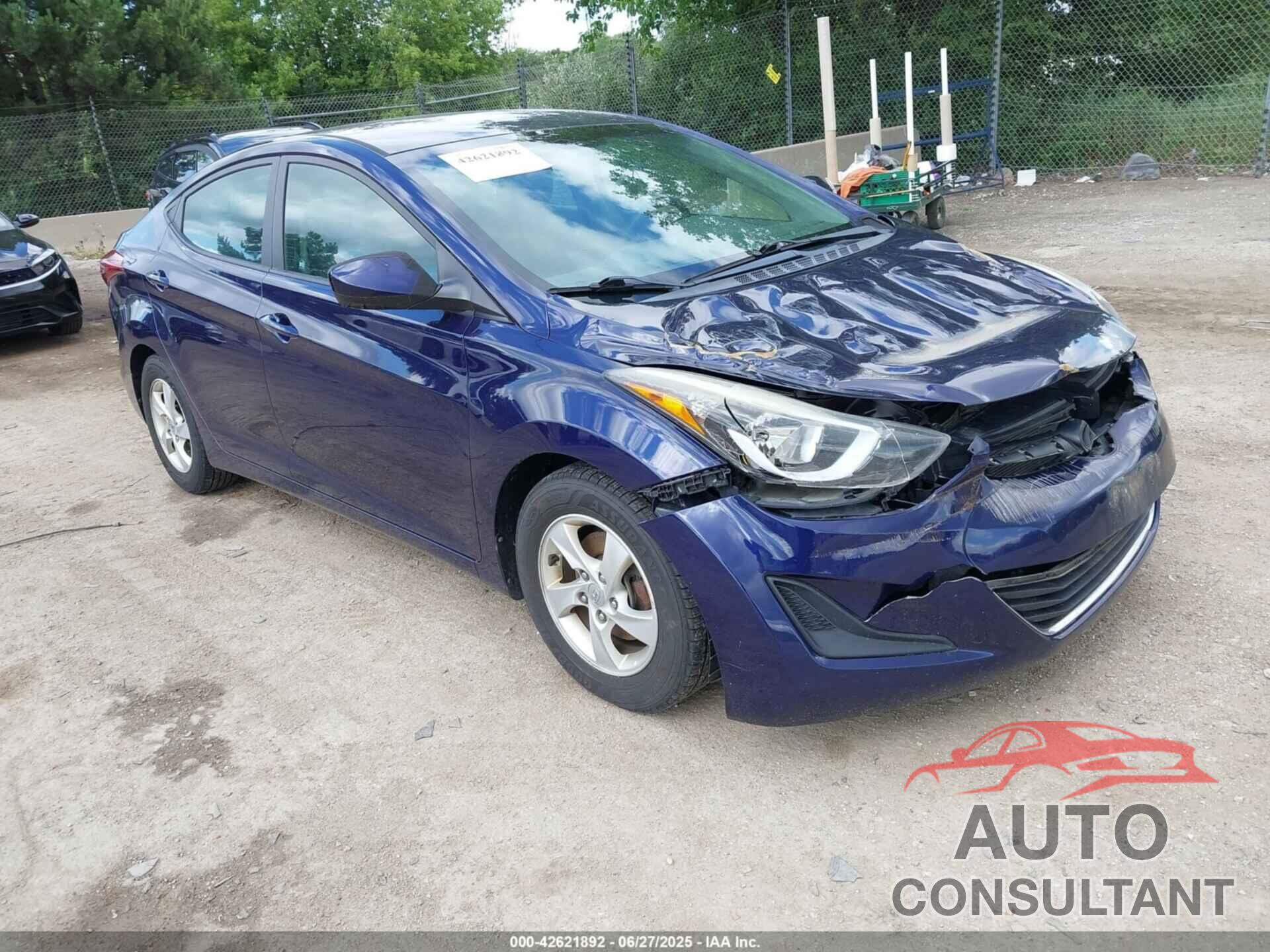 HYUNDAI ELANTRA 2014 - 5NPDH4AE5EH532057