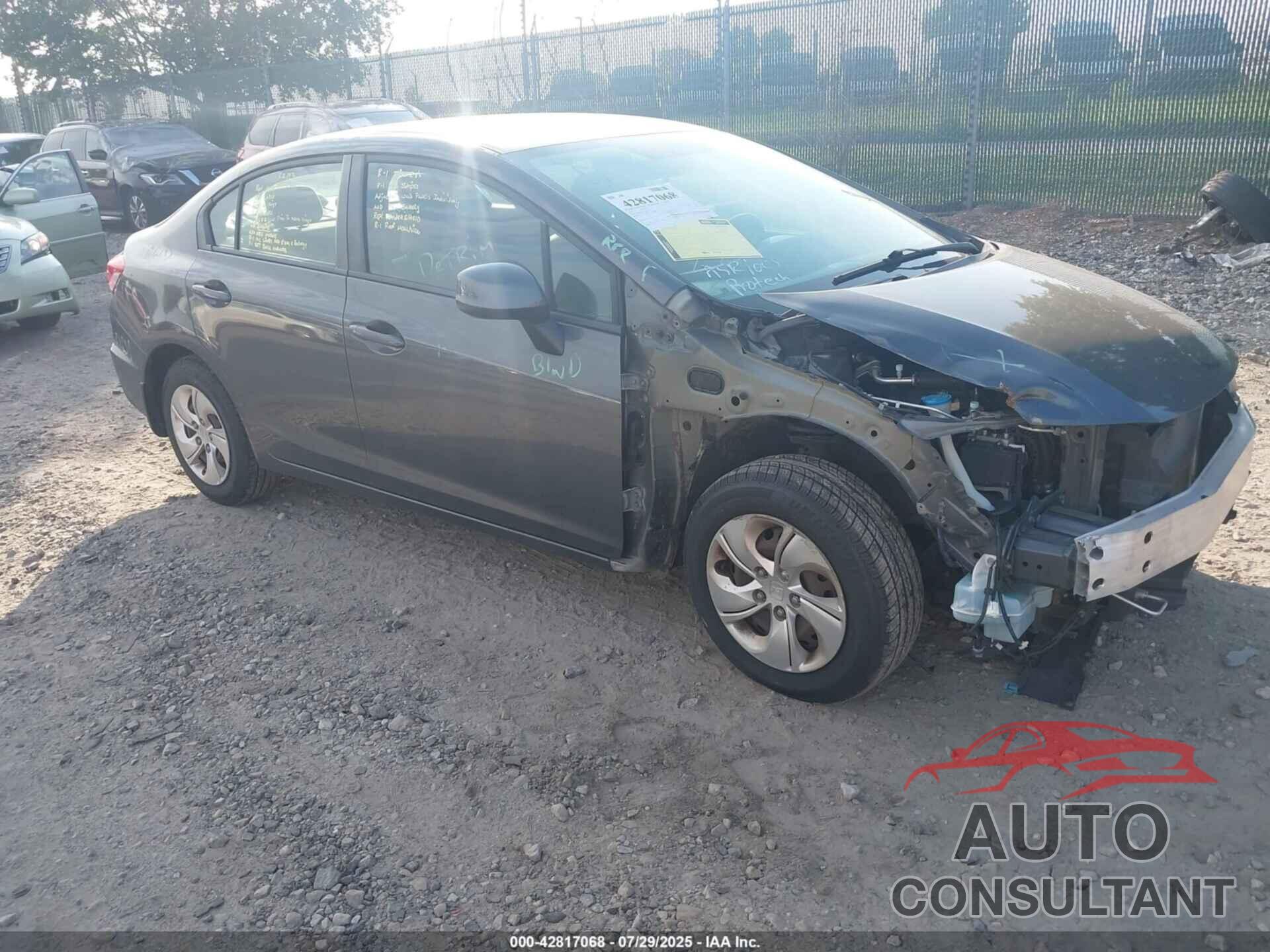 HONDA CIVIC 2013 - 2HGFB2F55DH557752