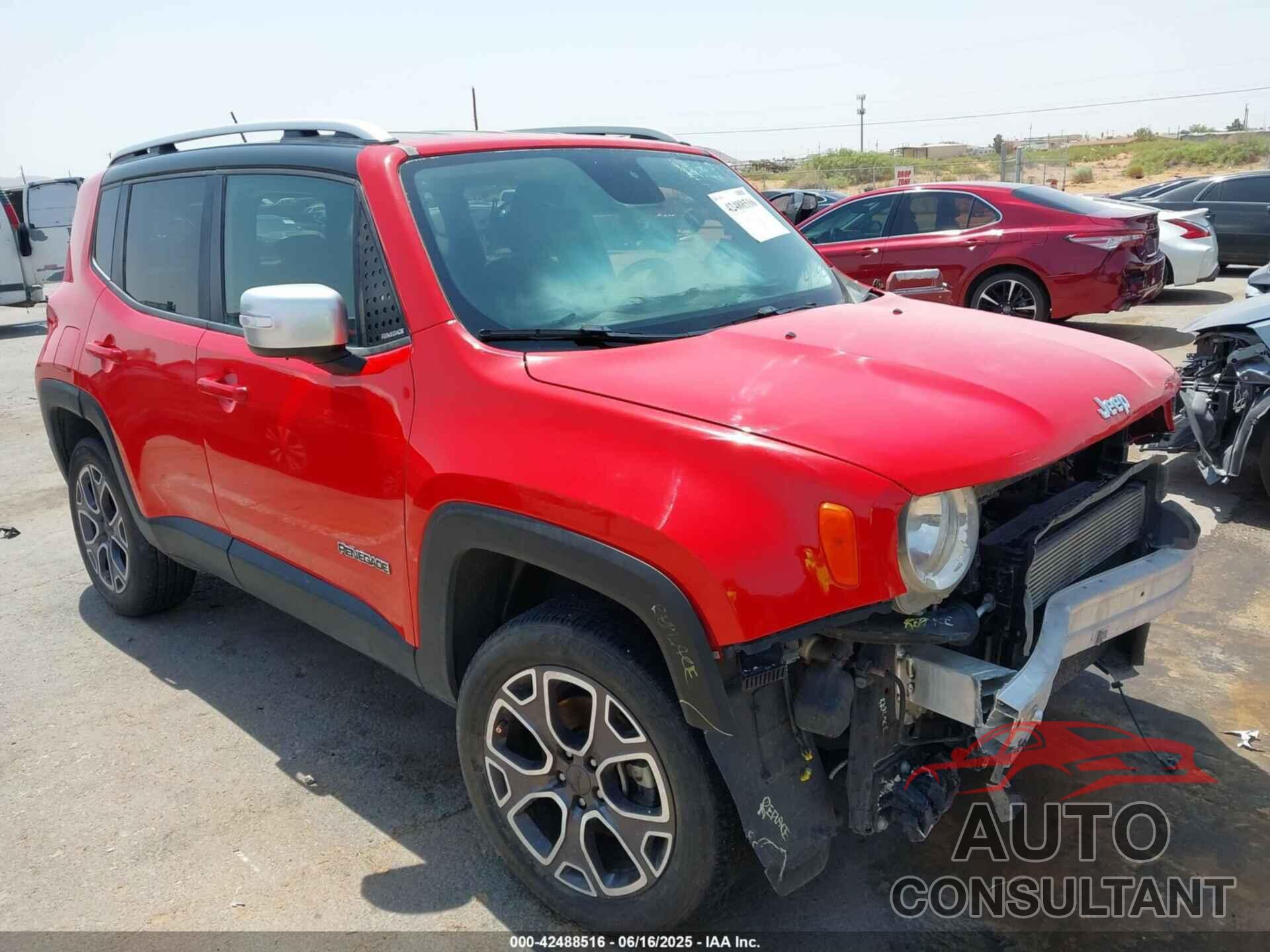 JEEP RENEGADE 2016 - ZACCJBDT5GPD48567