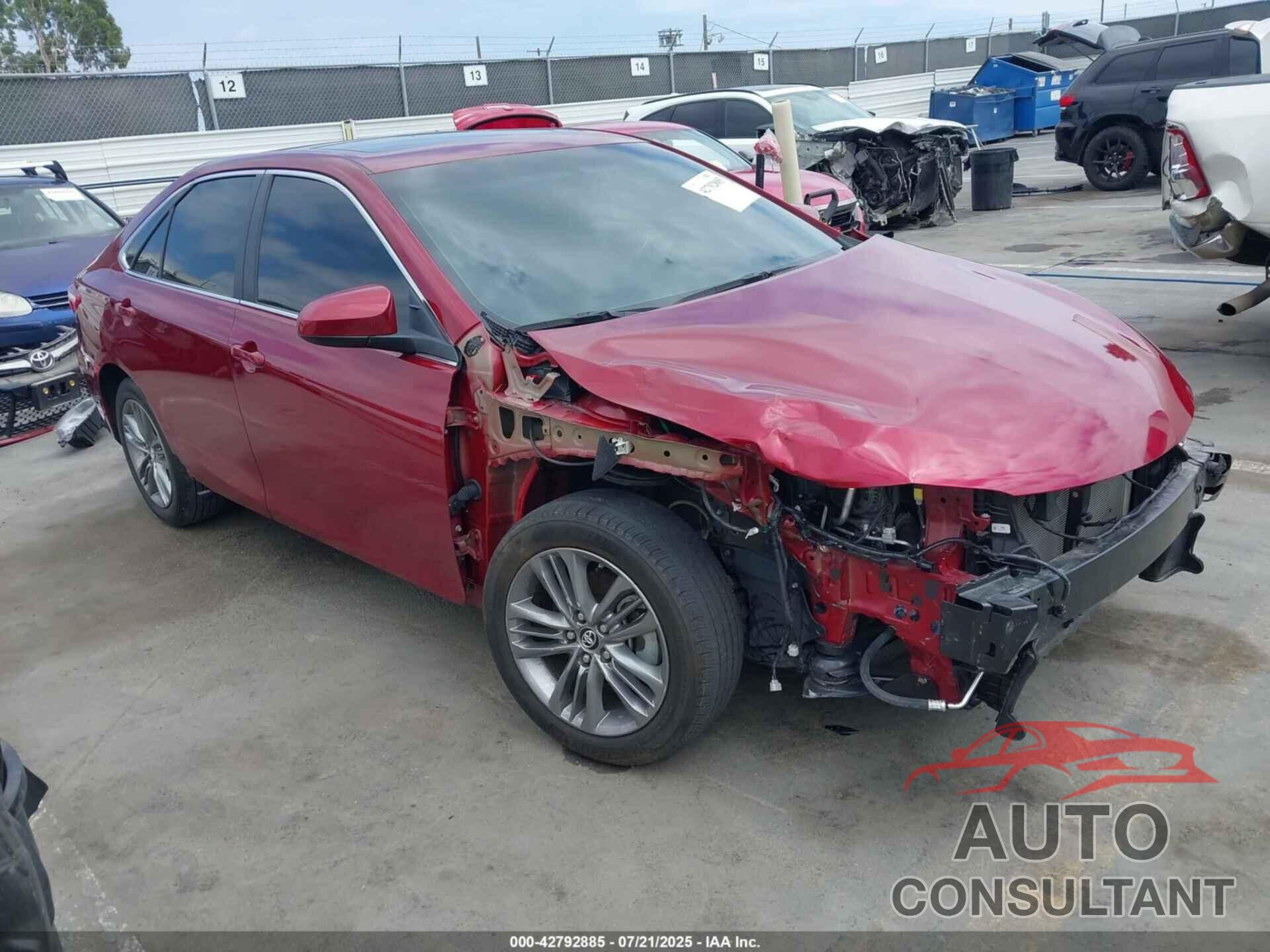 TOYOTA CAMRY 2017 - 4T1BF1FK0HU812971