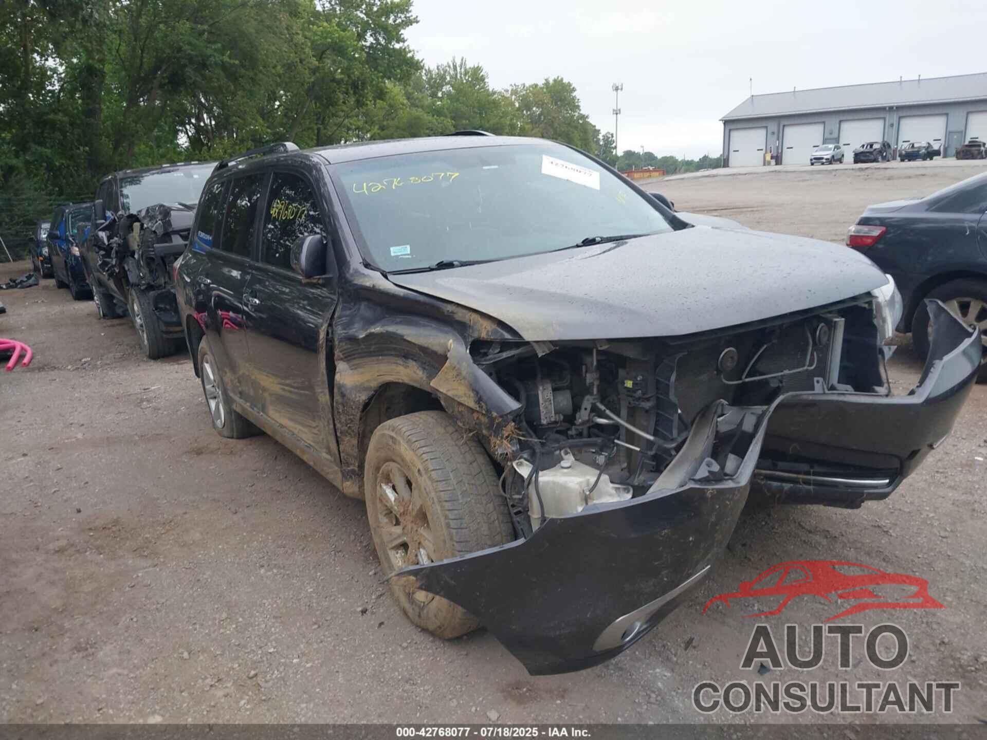 TOYOTA HIGHLANDER 2012 - 5TDZK3EHXCS058958