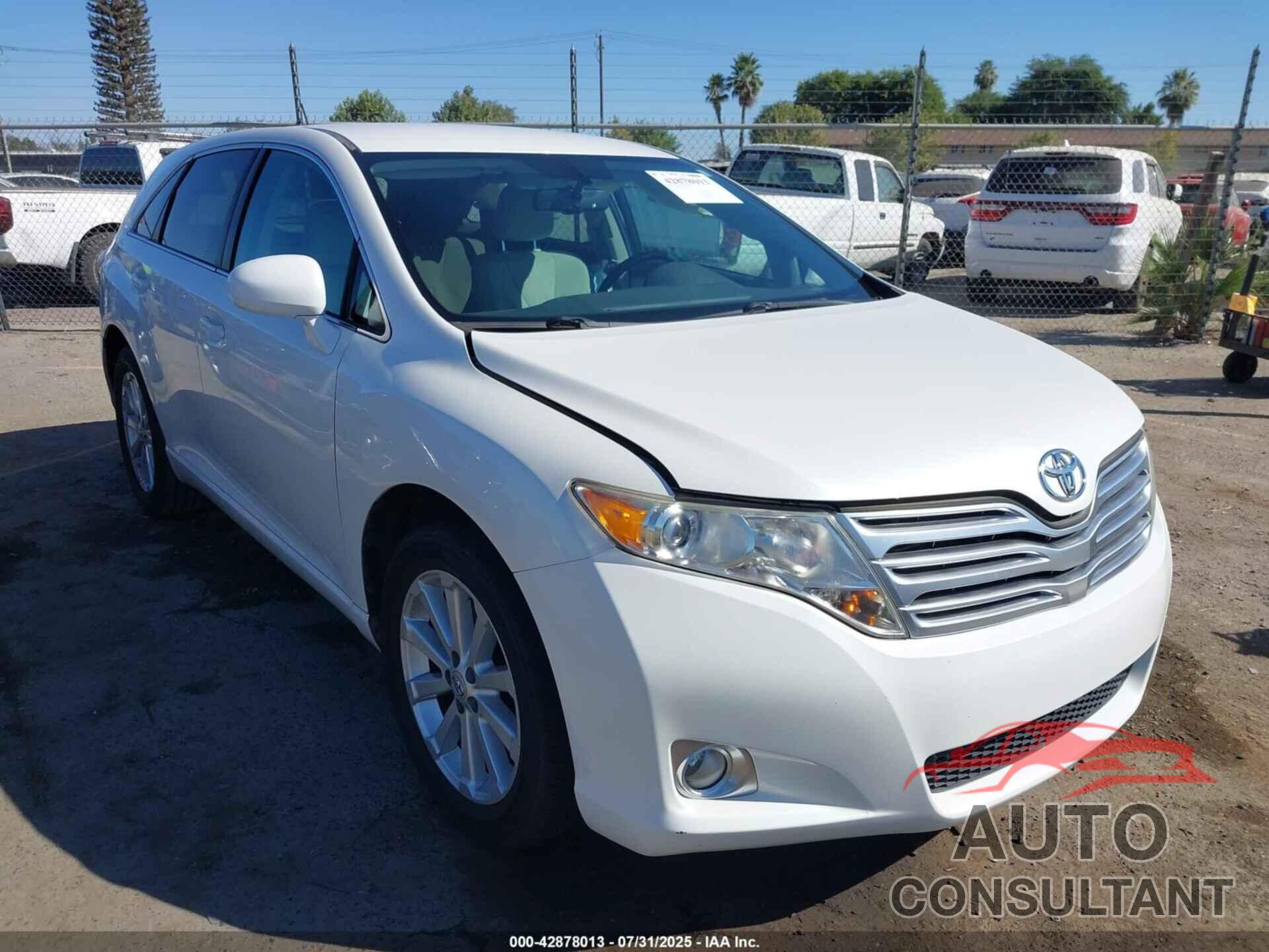 TOYOTA VENZA 2010 - 4T3ZA3BBXAU025344