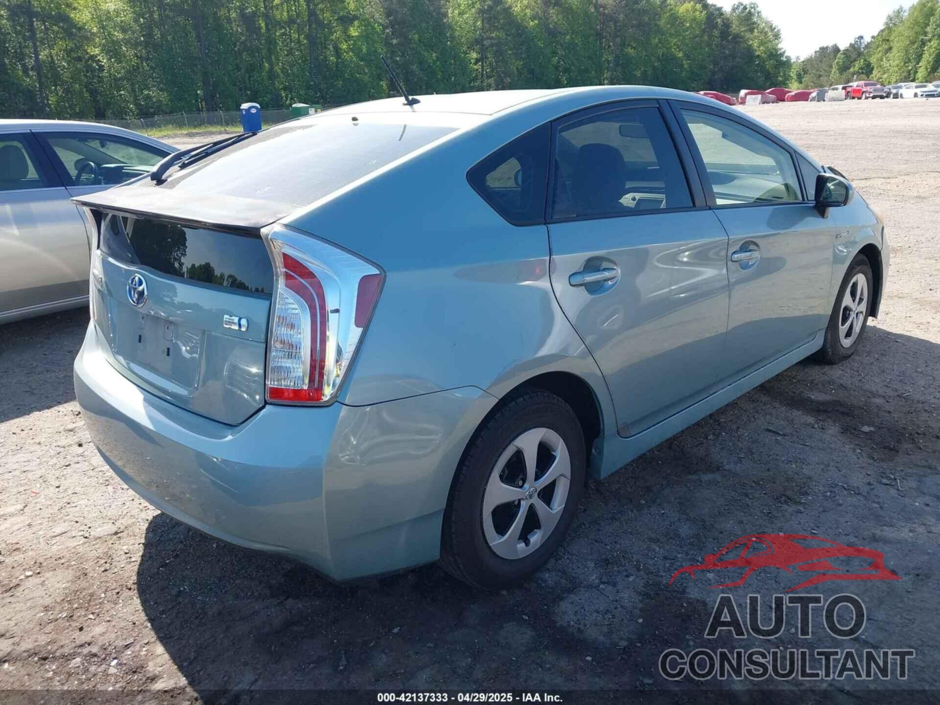 TOYOTA PRIUS 2013 - JTDKN3DU7D1616318