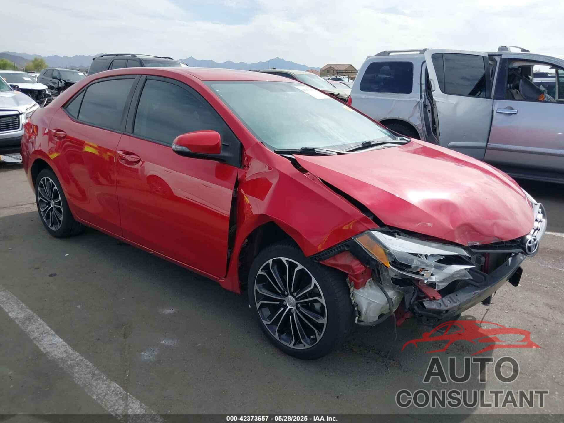TOYOTA COROLLA 2016 - 2T1BURHE1GC570591