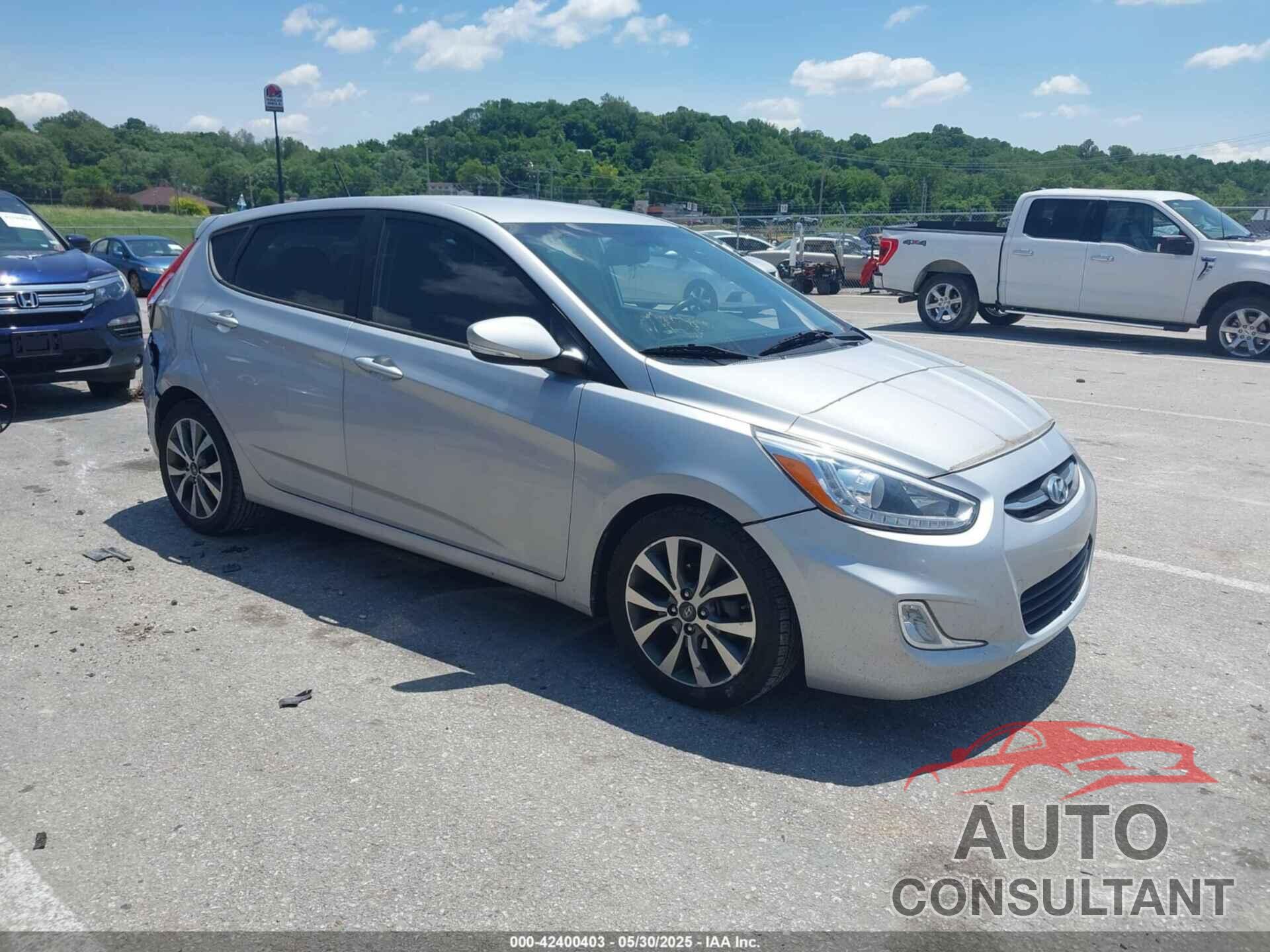 HYUNDAI ACCENT 2016 - KMHCU5AE6GU239995
