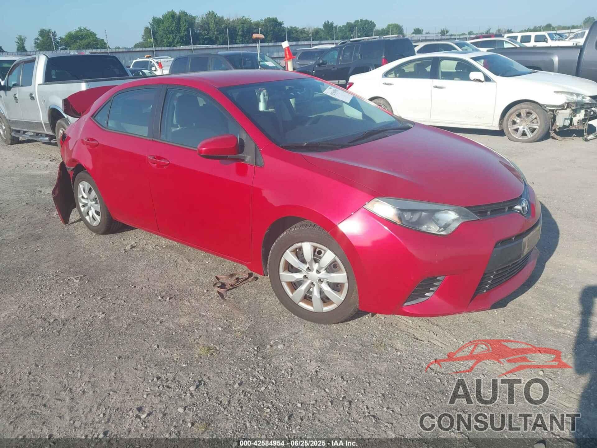 TOYOTA COROLLA 2015 - 2T1BURHE7FC423609