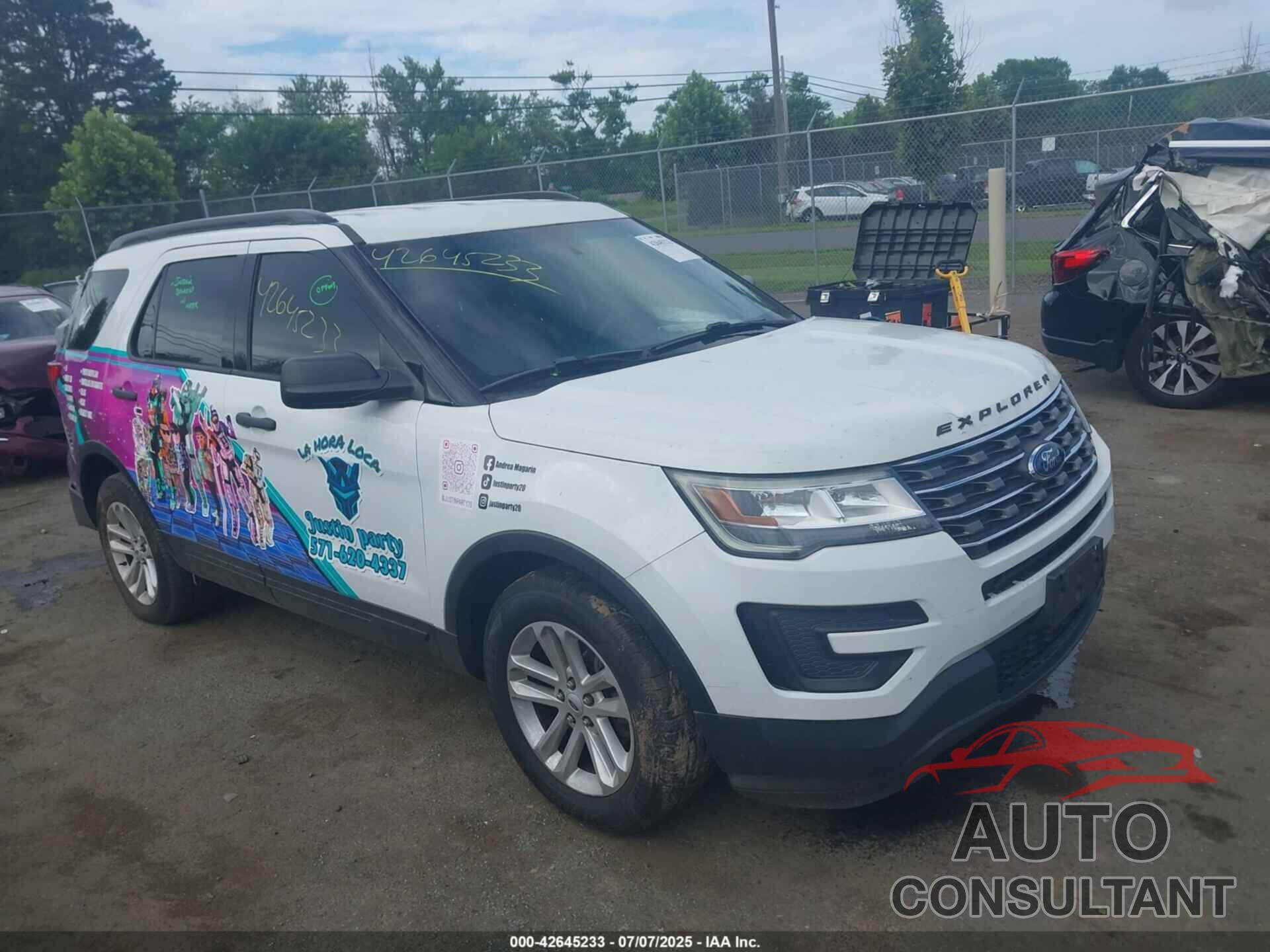 FORD EXPLORER 2017 - 1FM5K7BH2HGA25718