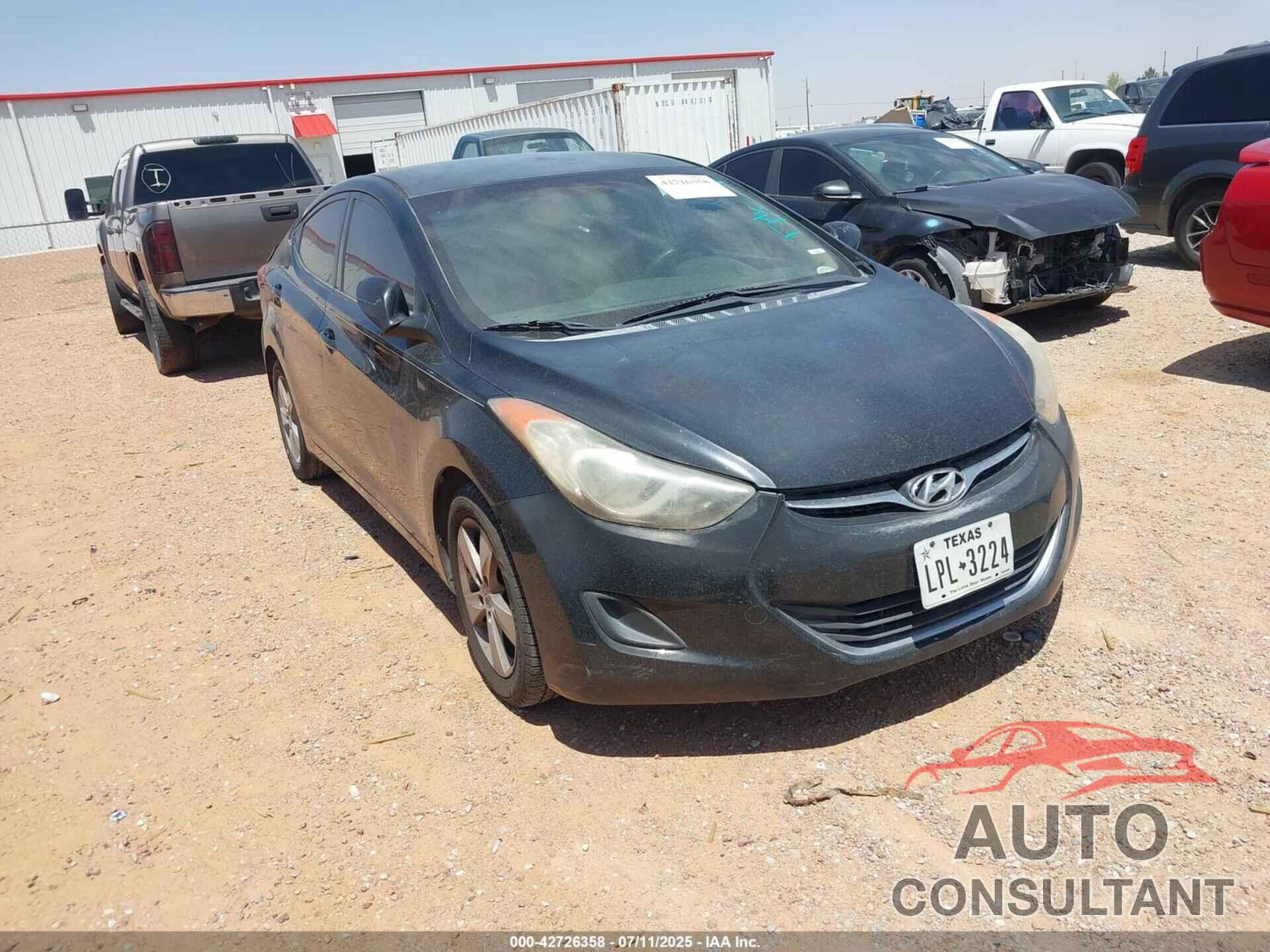HYUNDAI ELANTRA 2011 - KMHDH4AE2BU144054