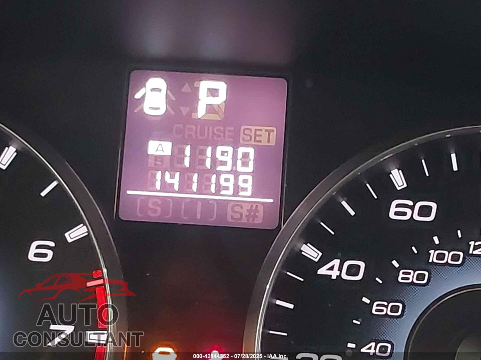 SUBARU OUTBACK 2012 - 4S4BRBAC2C3288556