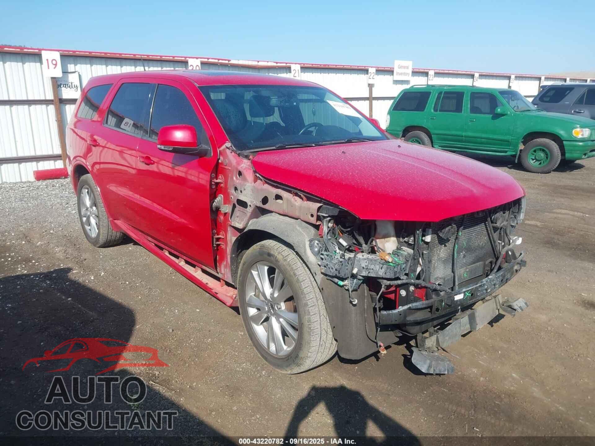 DODGE DURANGO 2012 - 1C4SDJCT2CC116554