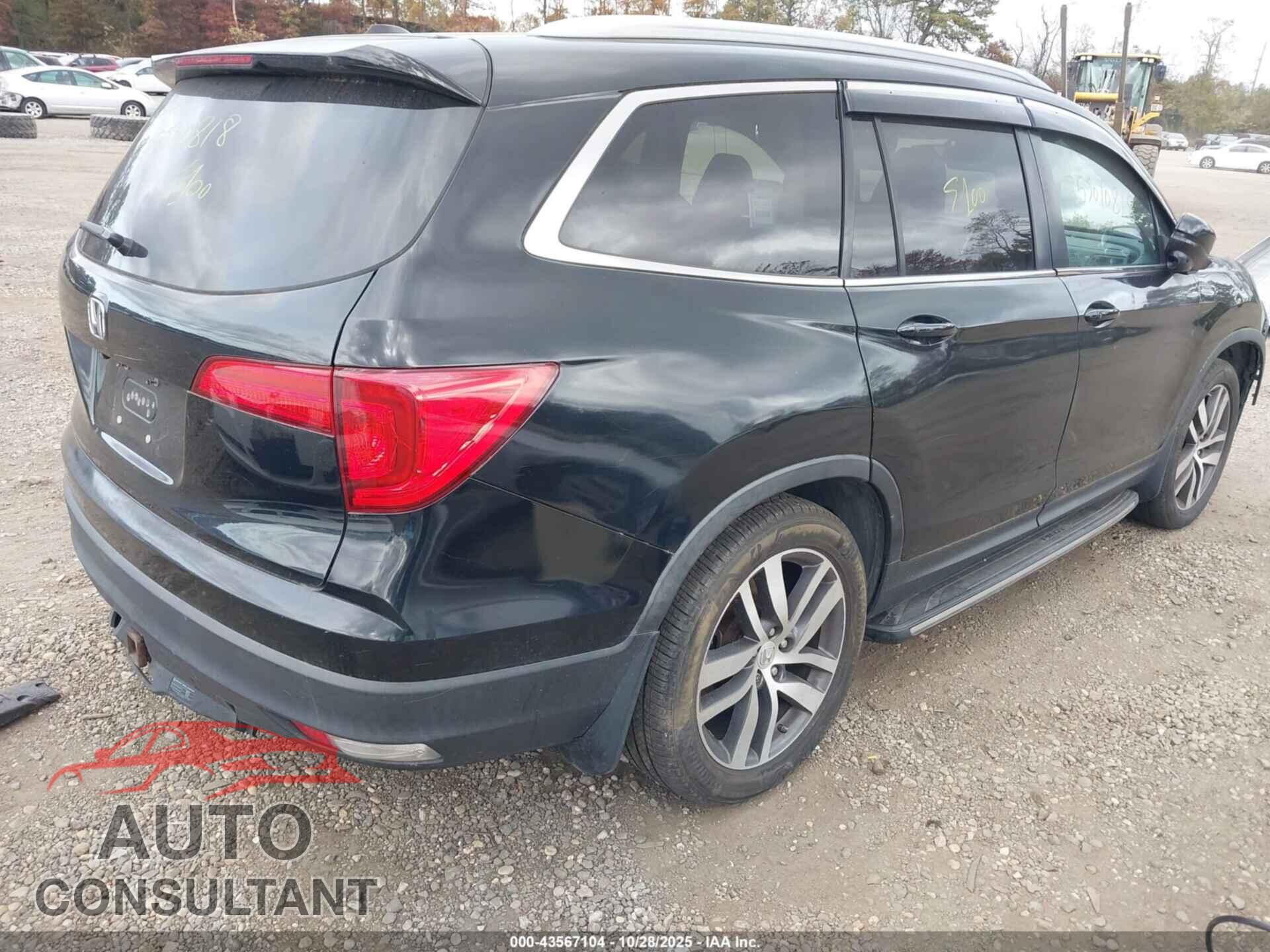 HONDA PILOT 2017 - 5FNYF6H53HB024357