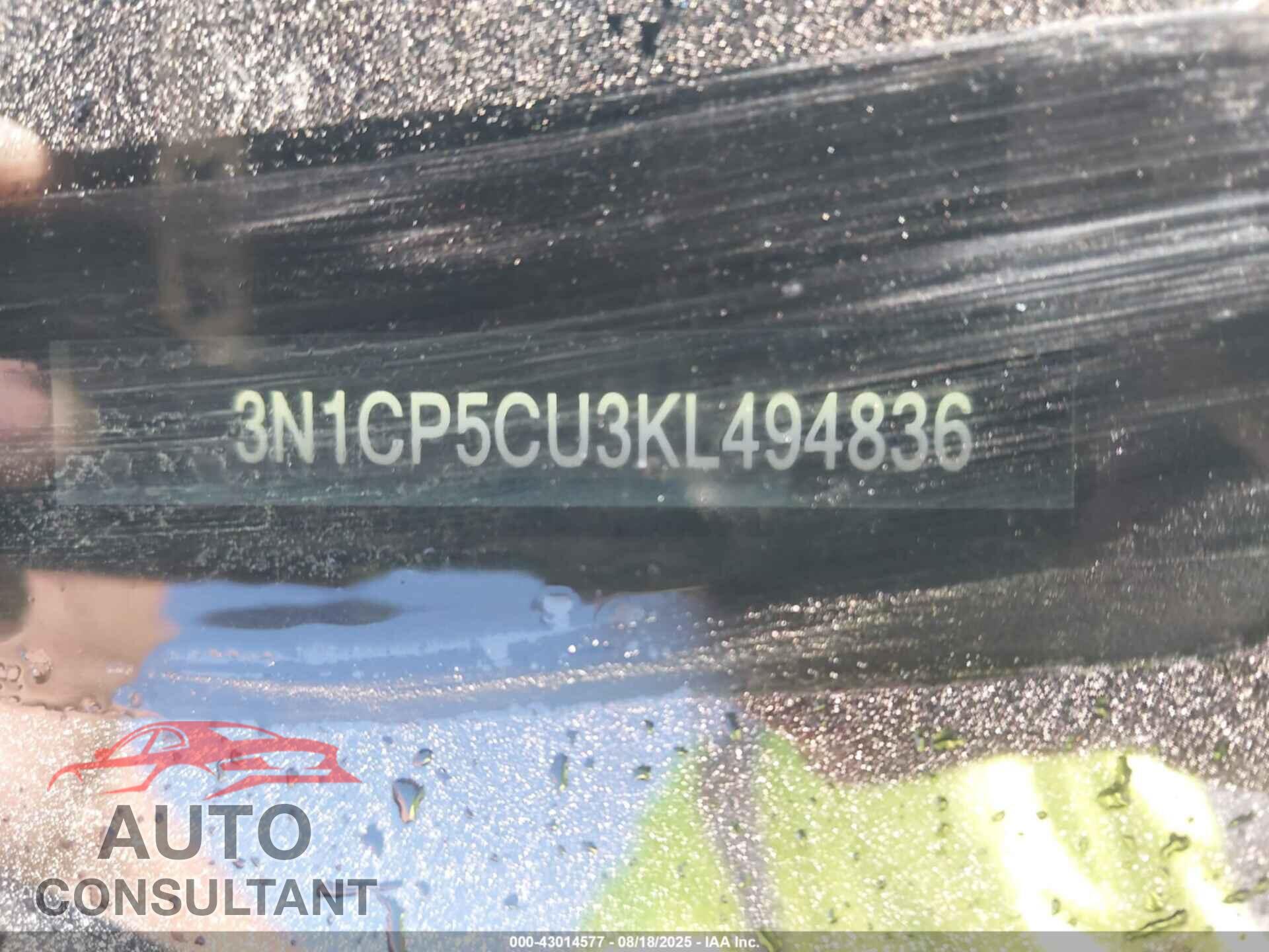 NISSAN KICKS 2019 - 3N1CP5CU3KL494836