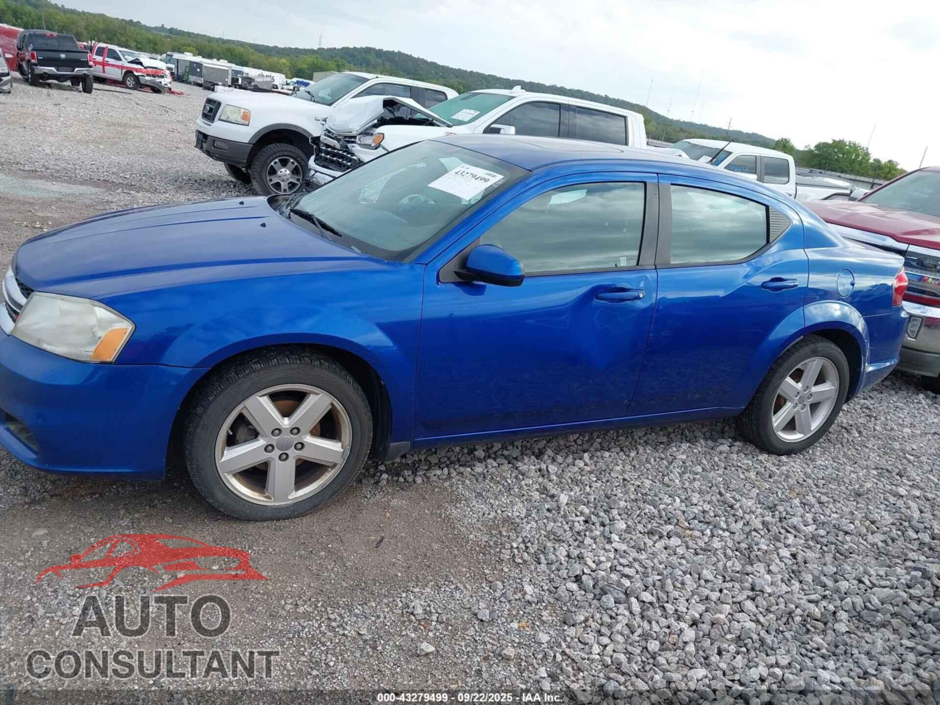 DODGE AVENGER 2013 - 1C3CDZCB8DN544018