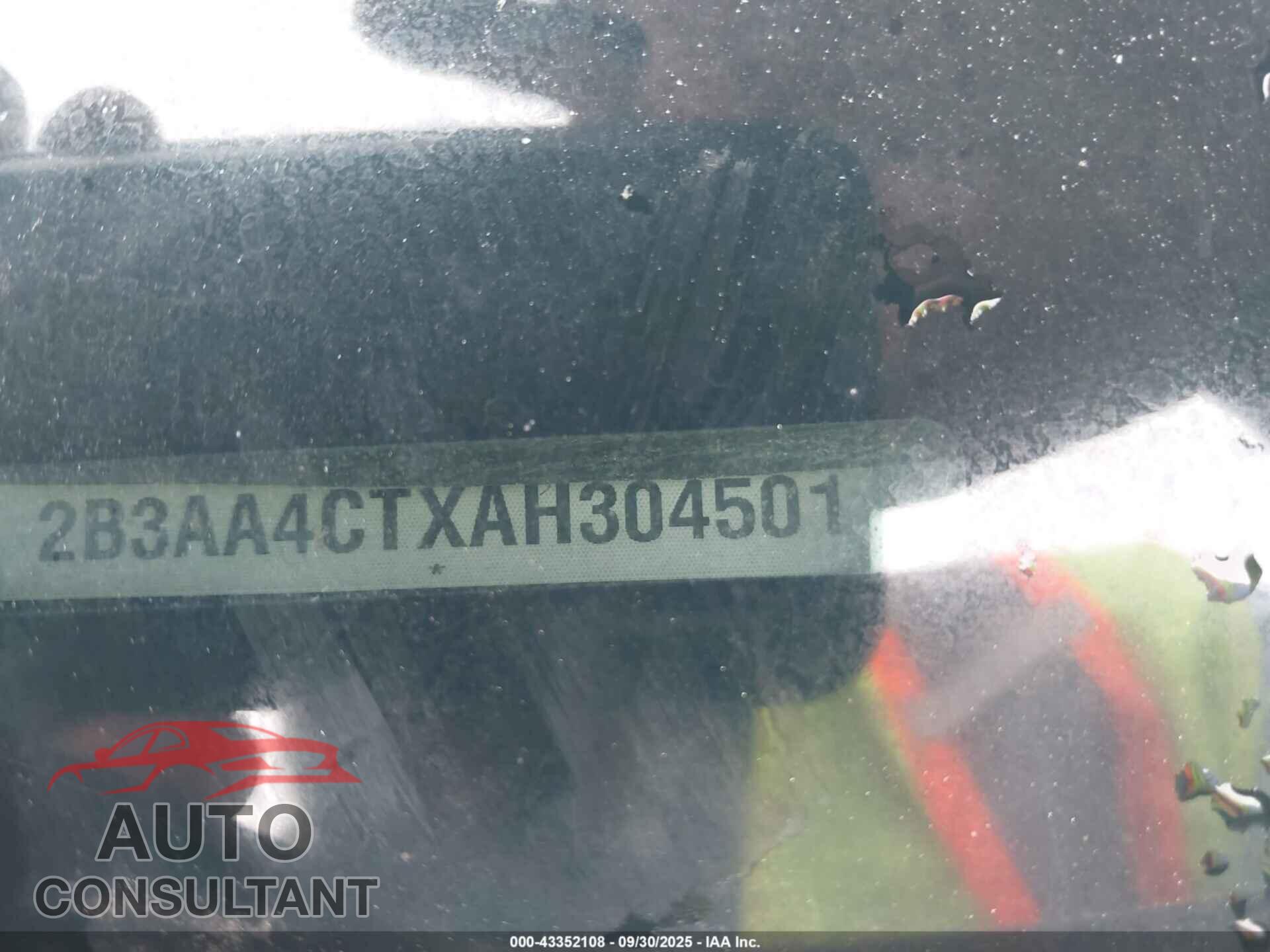 DODGE CHARGER 2010 - 2B3AA4CTXAH304501