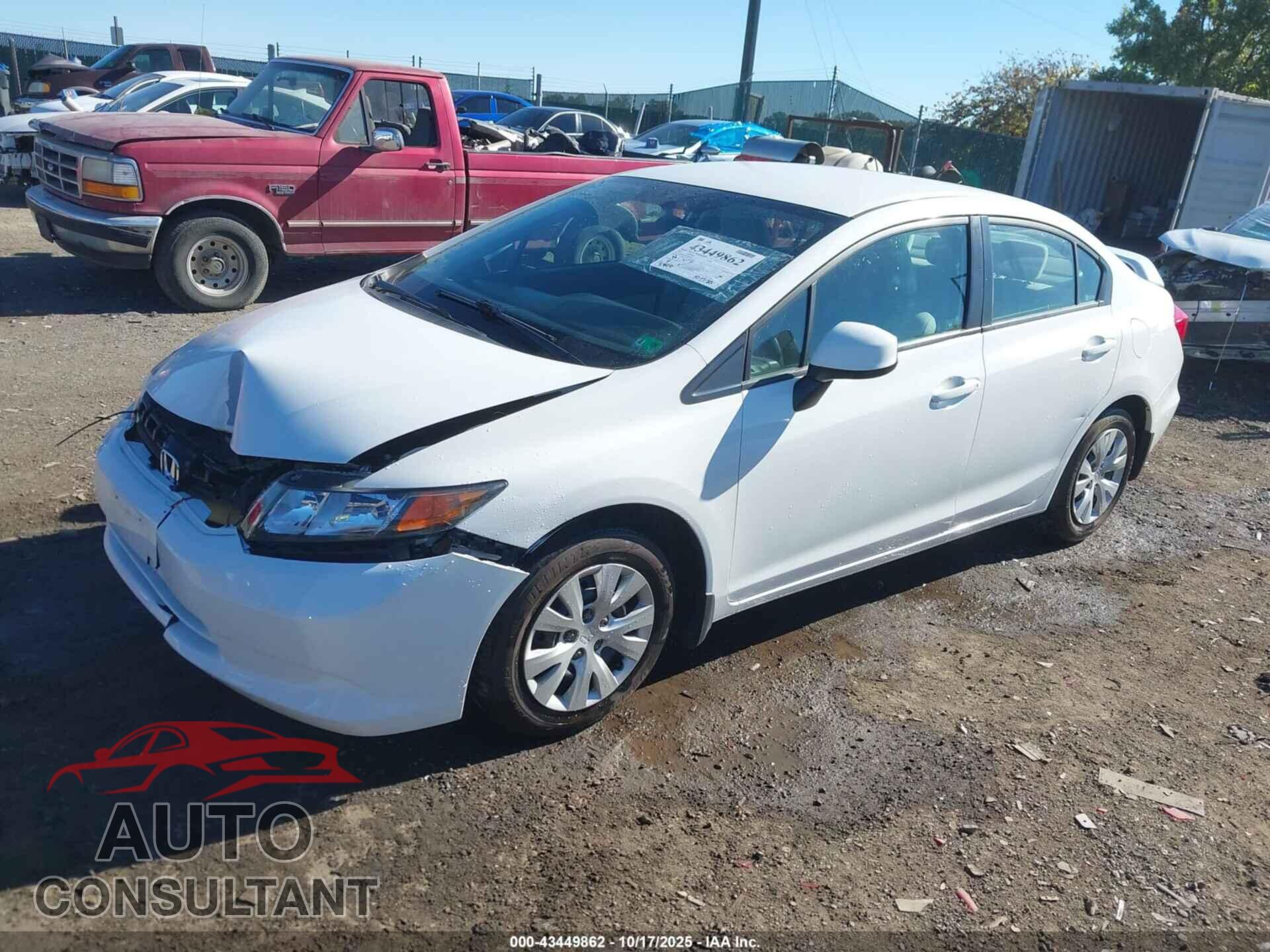 HONDA CIVIC 2012 - 2HGFB2F52CH562938