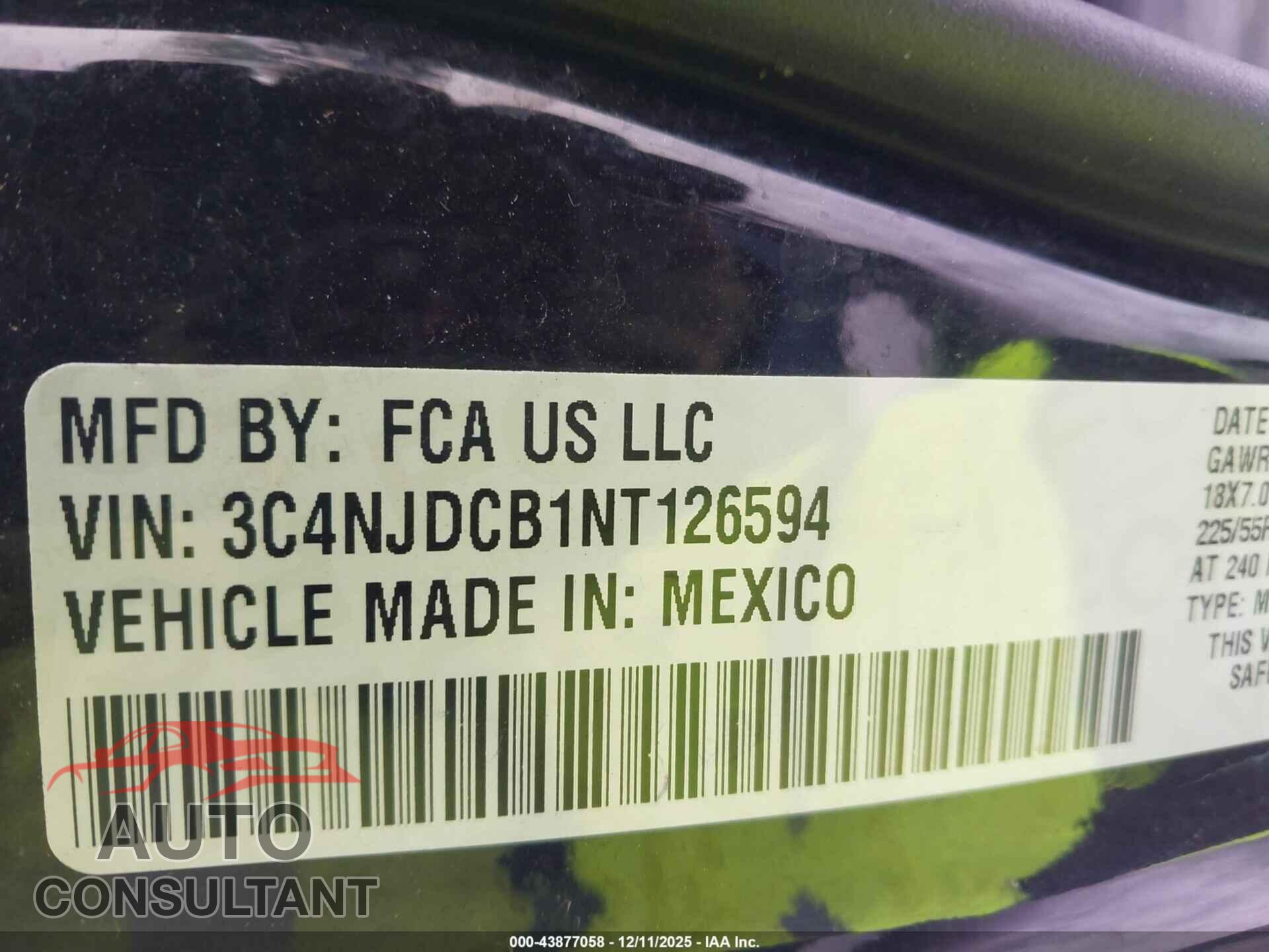 JEEP COMPASS 2022 - 3C4NJDCB1NT126594