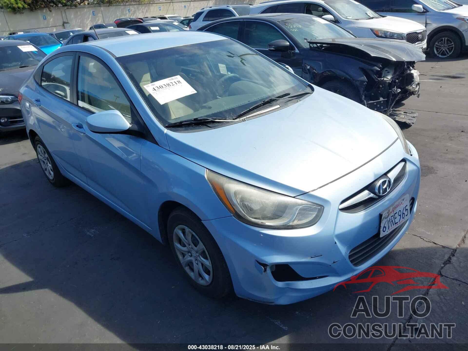 HYUNDAI ACCENT 2012 - KMHCT4AE7CU246459