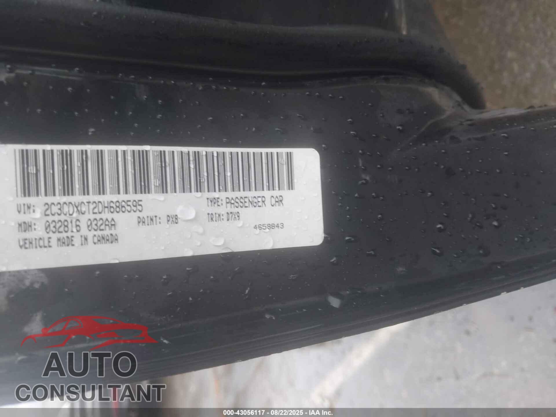 DODGE CHARGER 2013 - 2C3CDXCT2DH686595