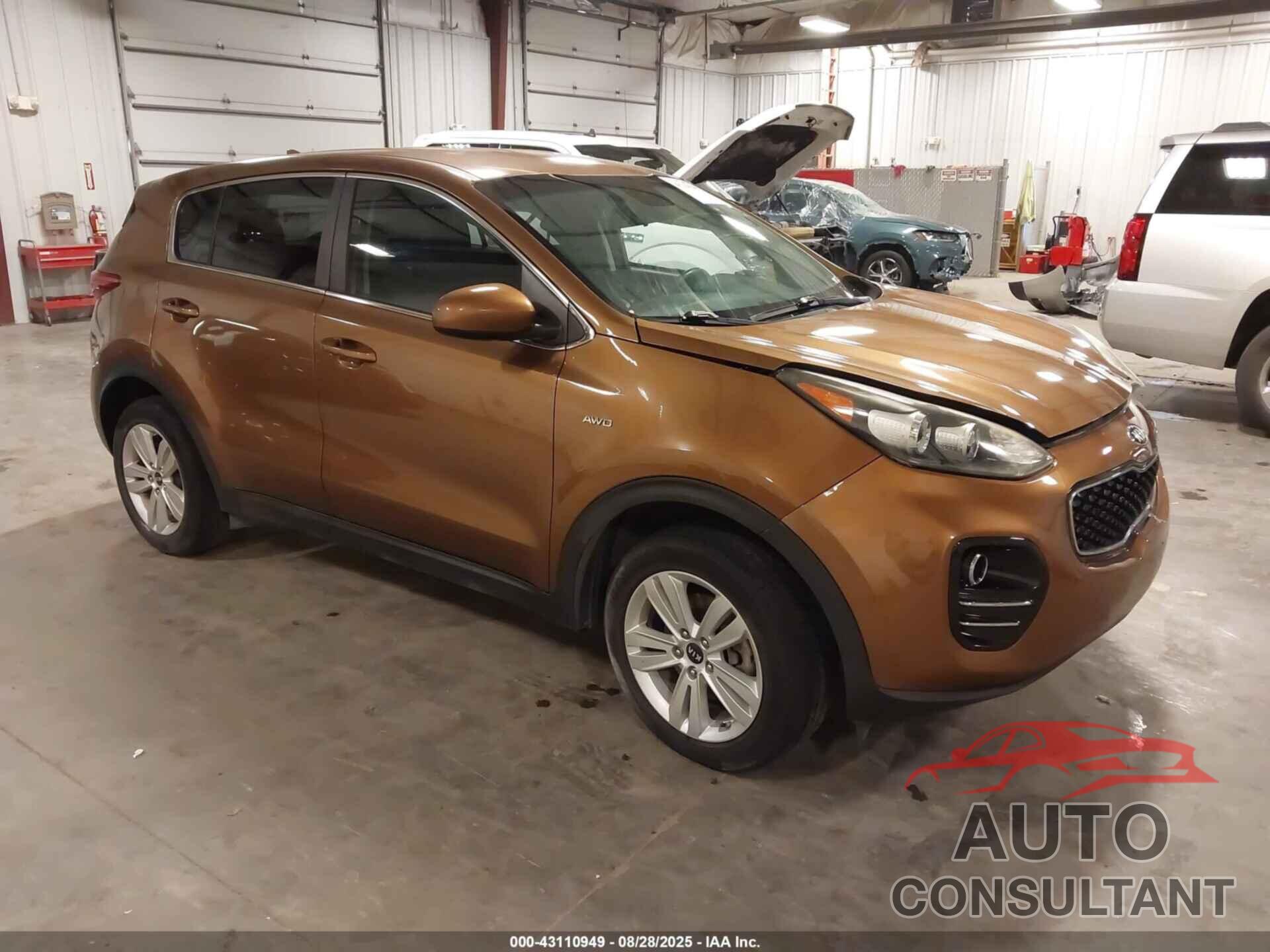 KIA SPORTAGE 2017 - KNDPMCAC8H7121956
