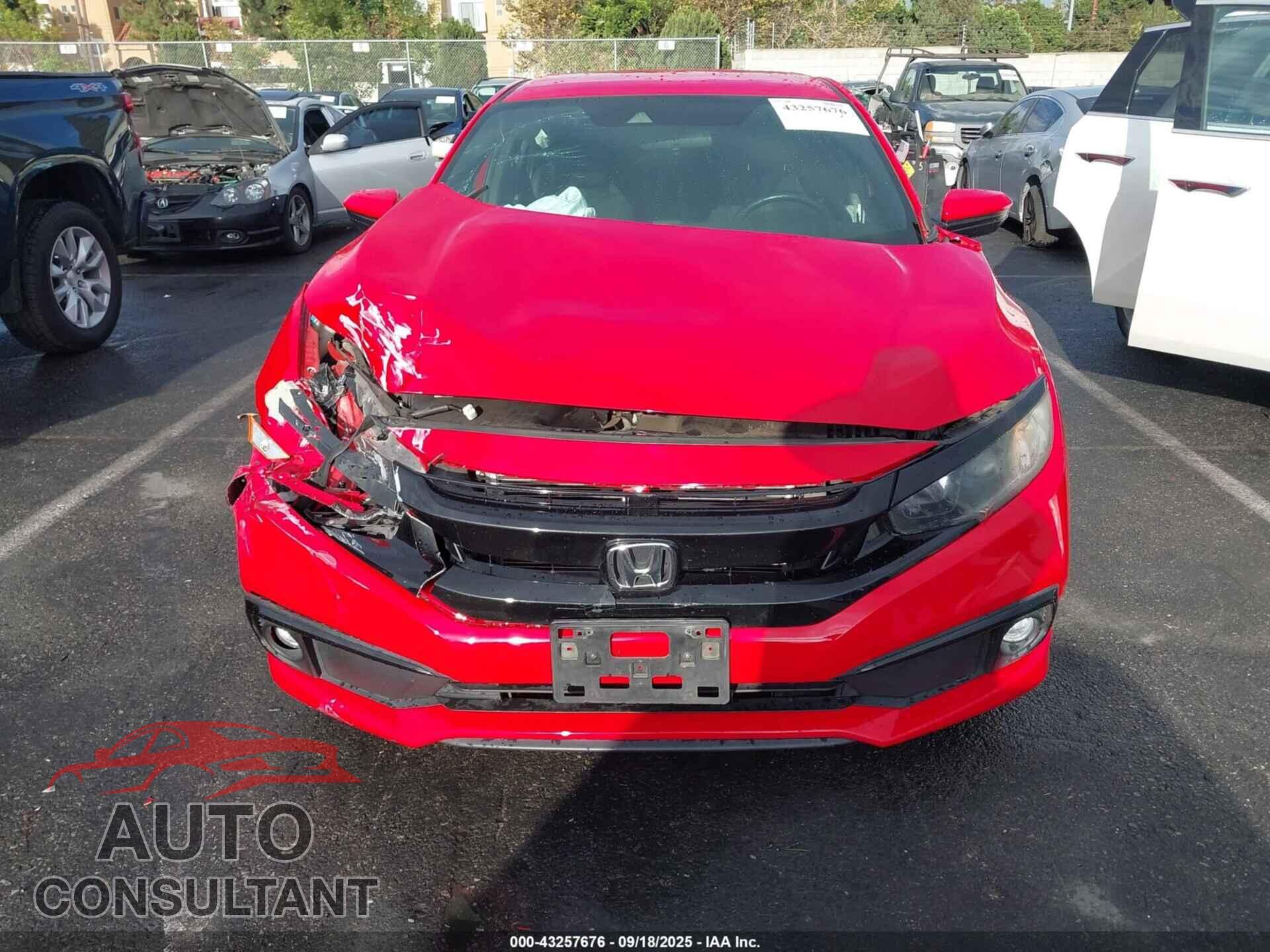 HONDA CIVIC 2019 - 2HGFC2F81KH516670