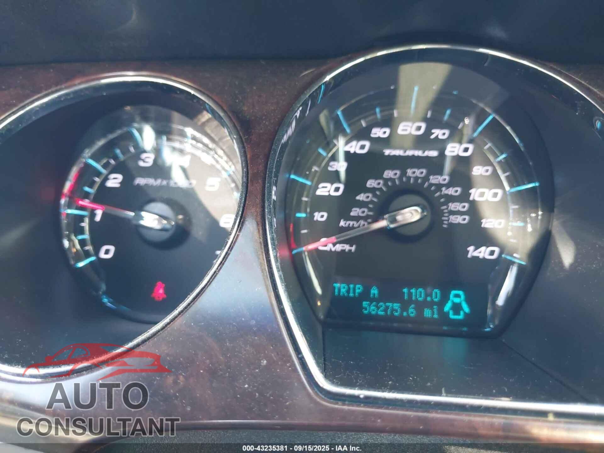 FORD TAURUS 2012 - 1FAHP2EW5CG142918