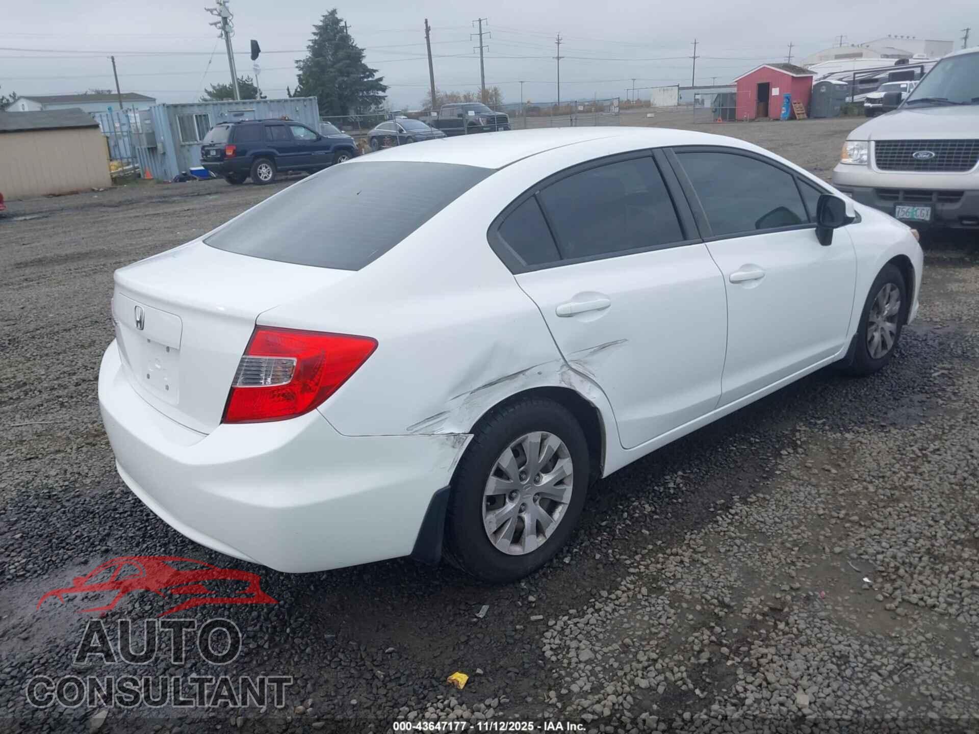 HONDA CIVIC 2012 - 19XFB2F51CE392940