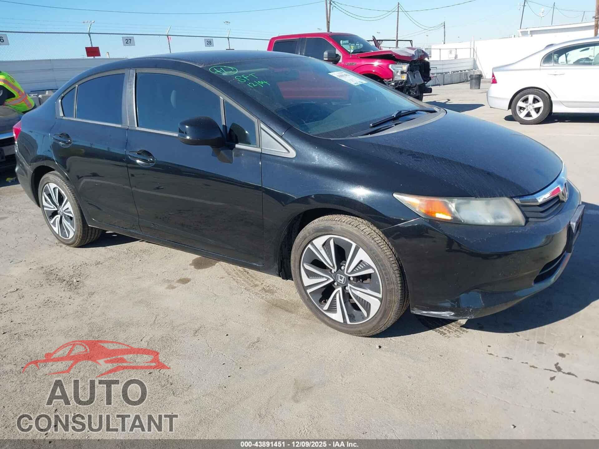 HONDA CIVIC 2012 - 19XFB2F5XCE353067