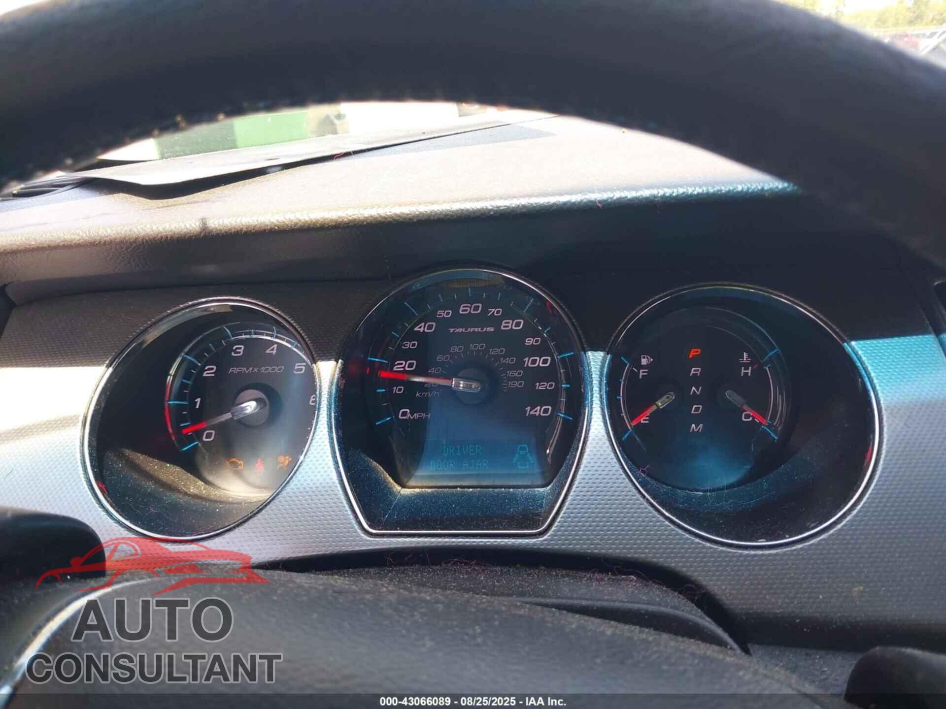 FORD TAURUS 2012 - 1FAHP2EW3CG124286