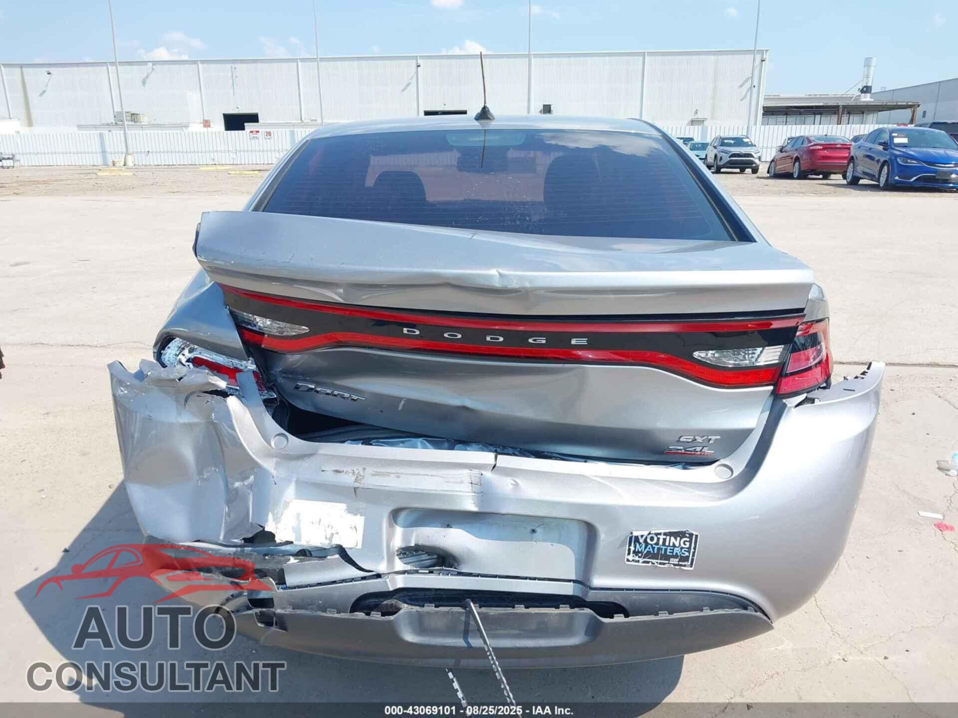 DODGE DART 2014 - 1C3CDFBB9ED819726