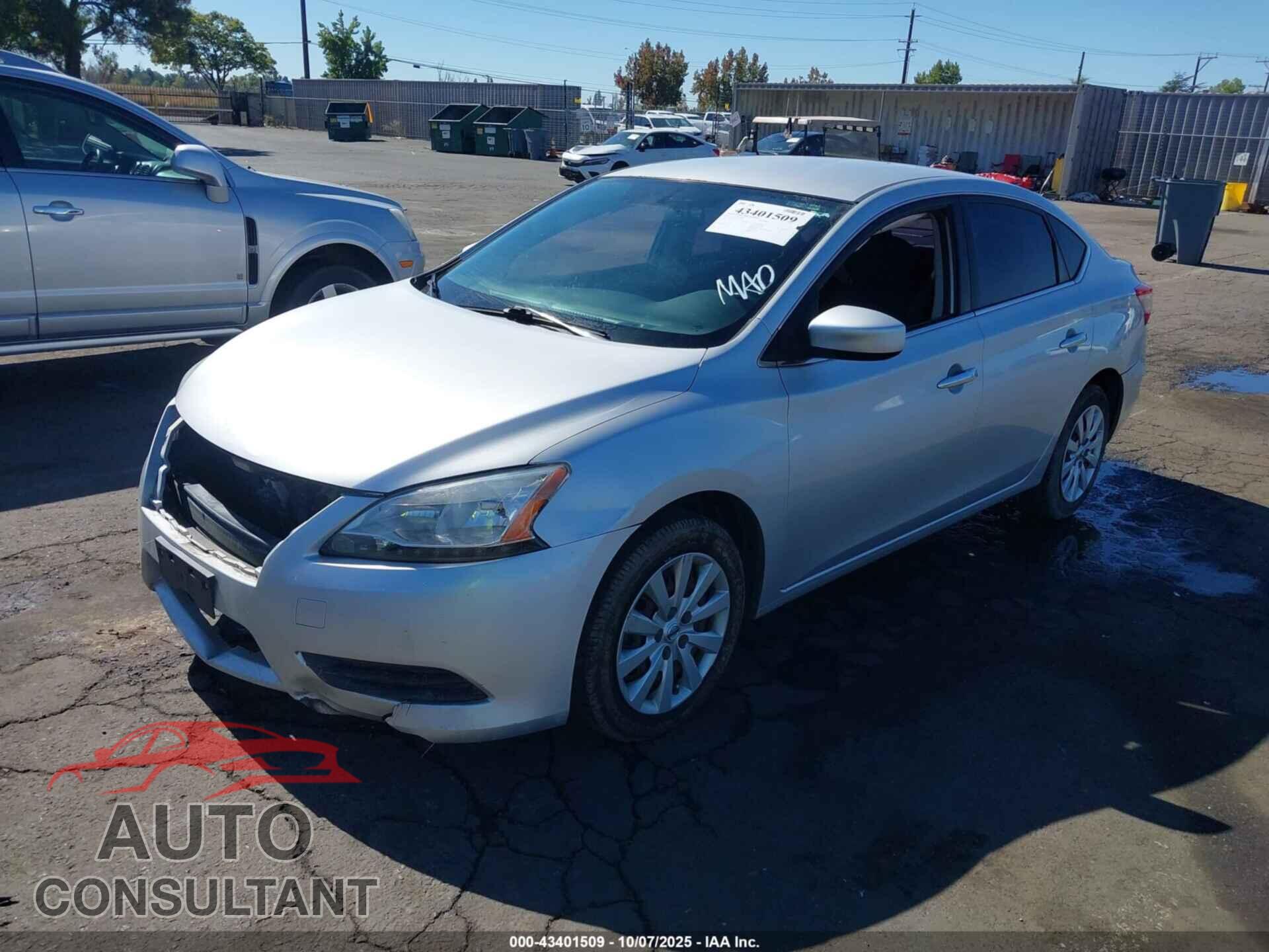 NISSAN SENTRA 2015 - 3N1AB7AP1FY309111