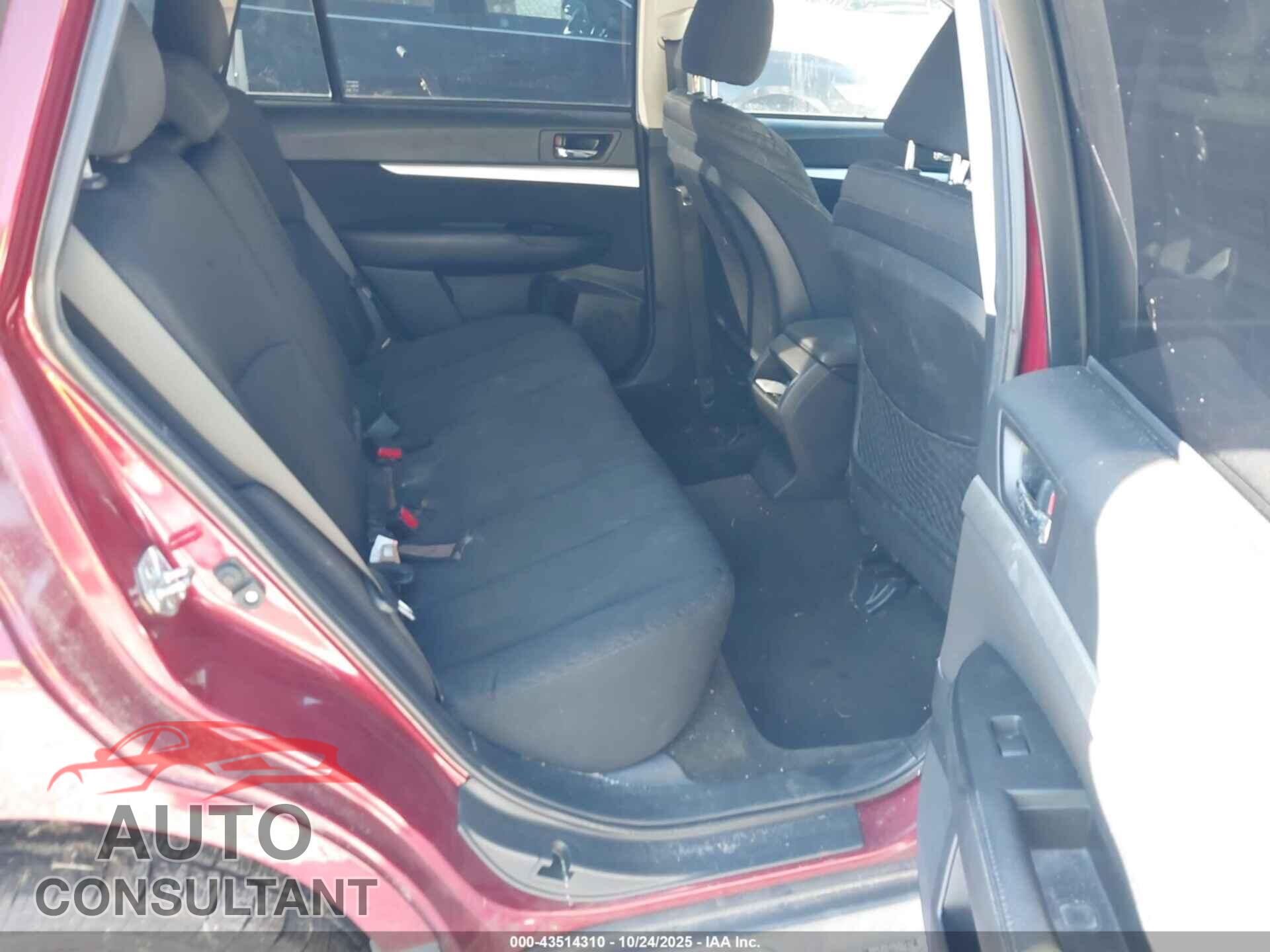 SUBARU OUTBACK 2012 - 4S4BRBCCXC3291508
