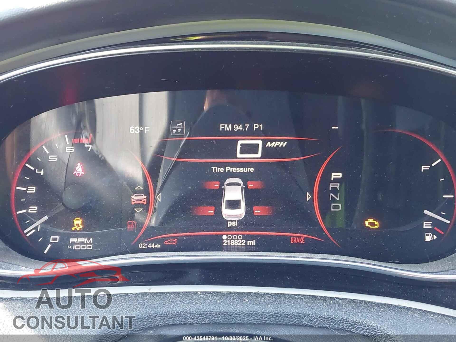 DODGE DART 2015 - 1C3CDFCB2FD300467