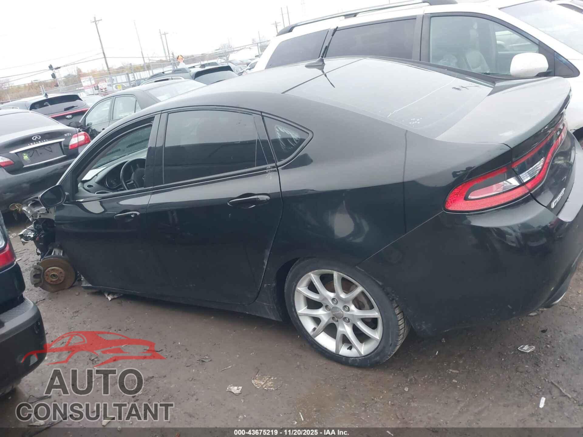 DODGE DART 2013 - 1C3CDFBA2DD292585