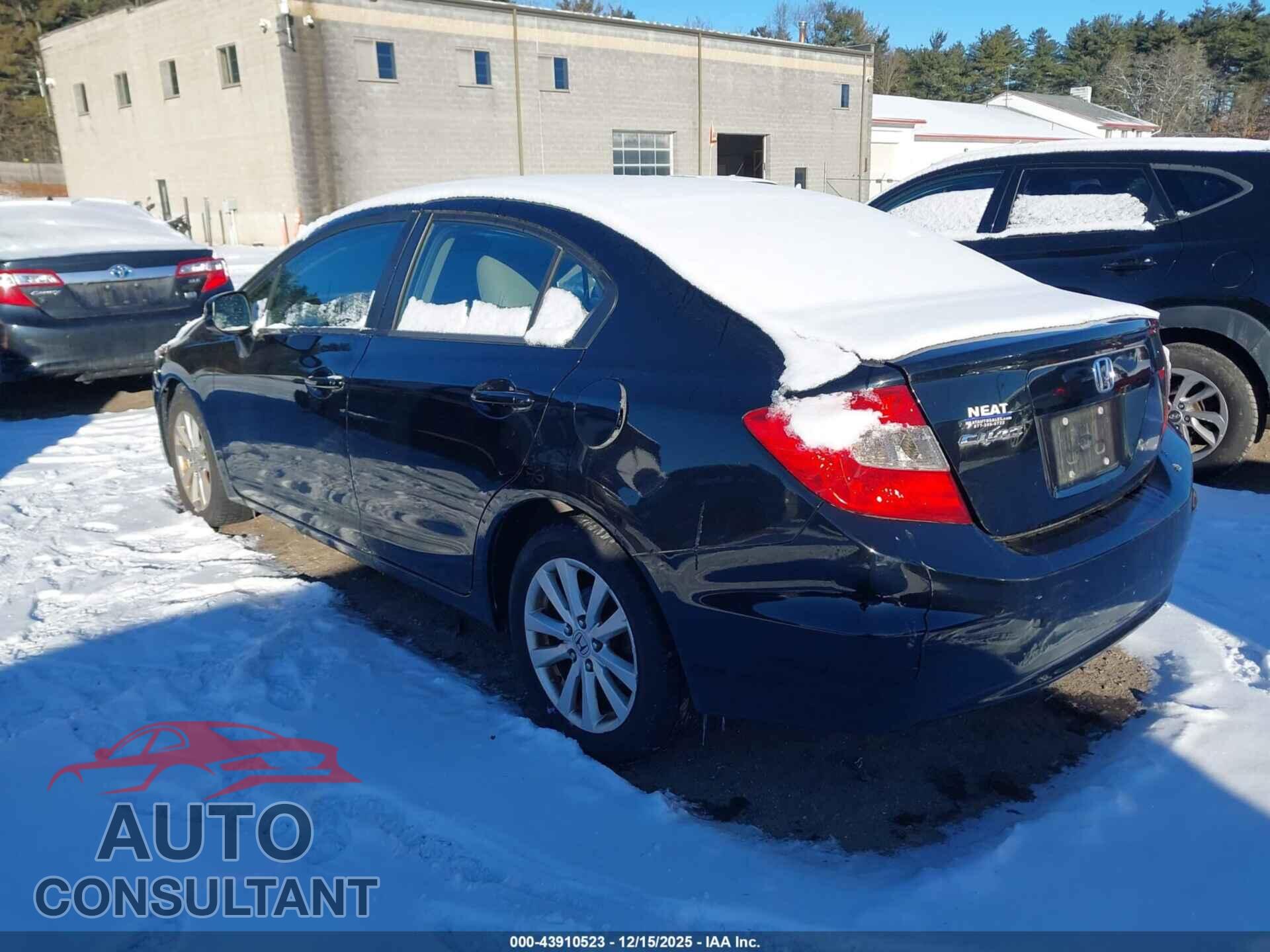 HONDA CIVIC 2012 - 19XFB2F84CE354192