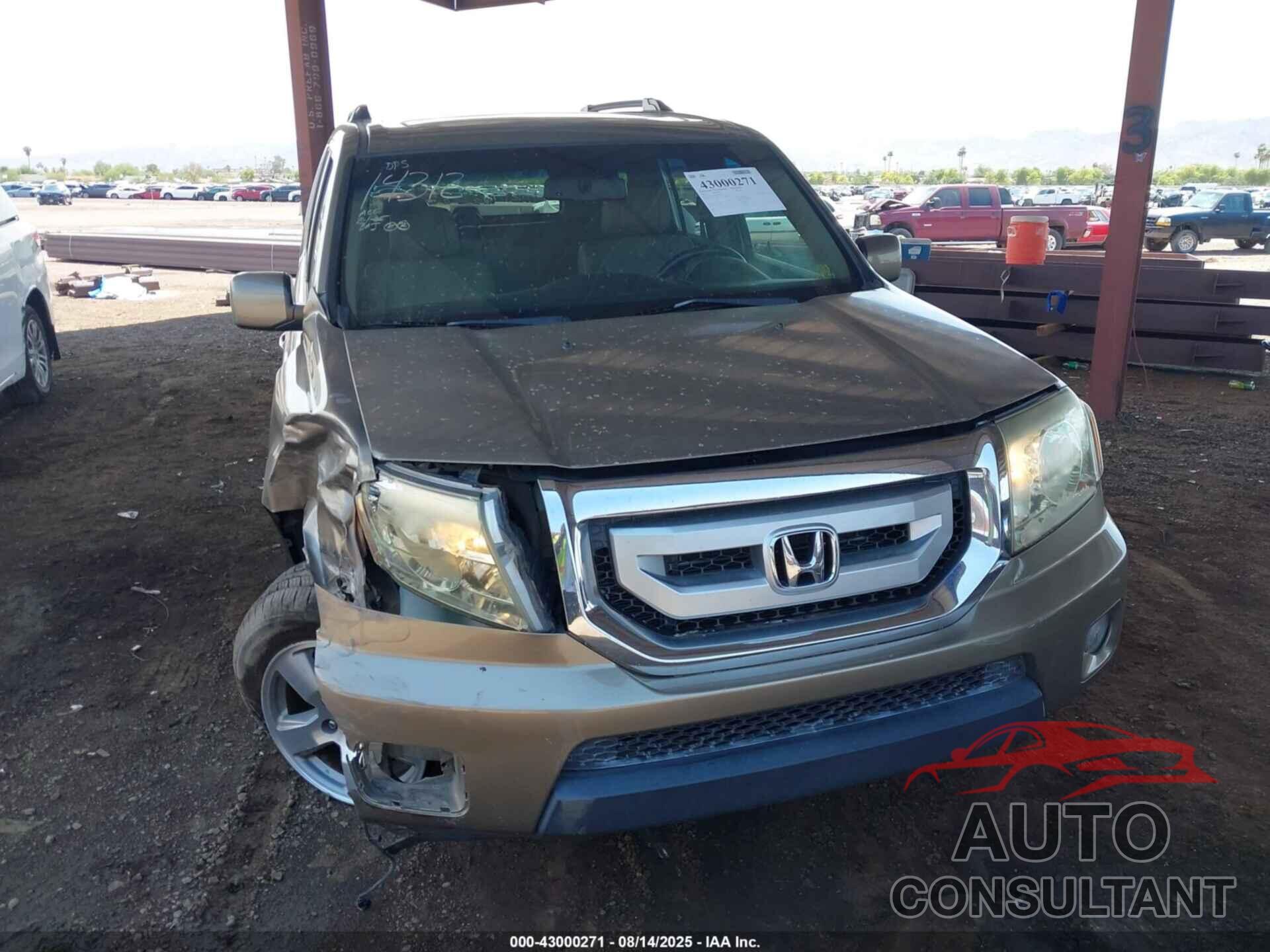 HONDA PILOT 2011 - 5FNYF3H50BB009742
