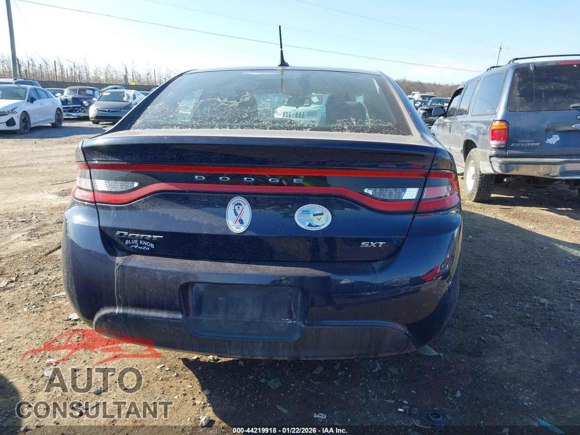 DODGE DART 2015 - 1C3CDFBB3FD151262