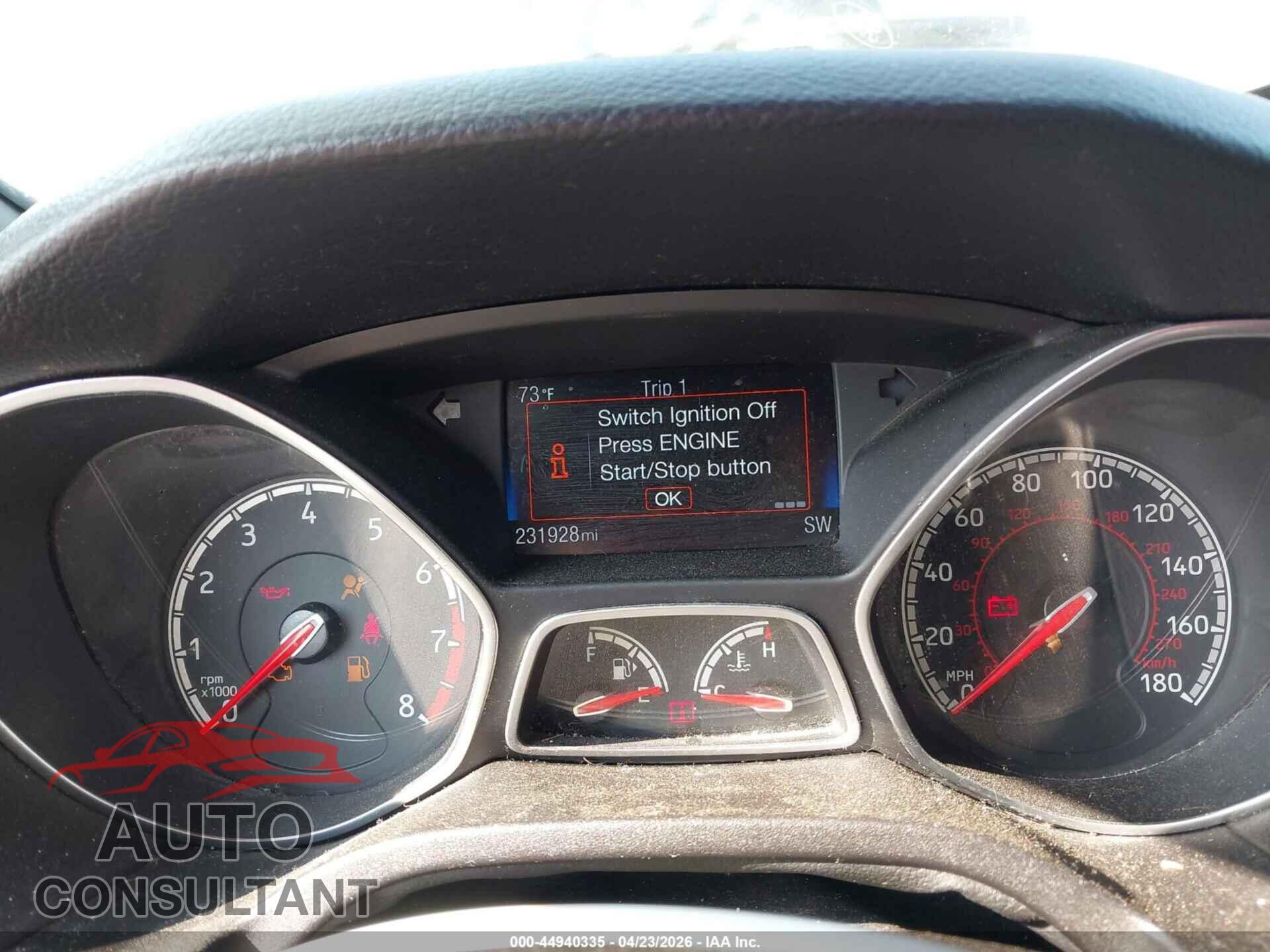 FORD FOCUS ST 2016 - 1FADP3L97GL229010