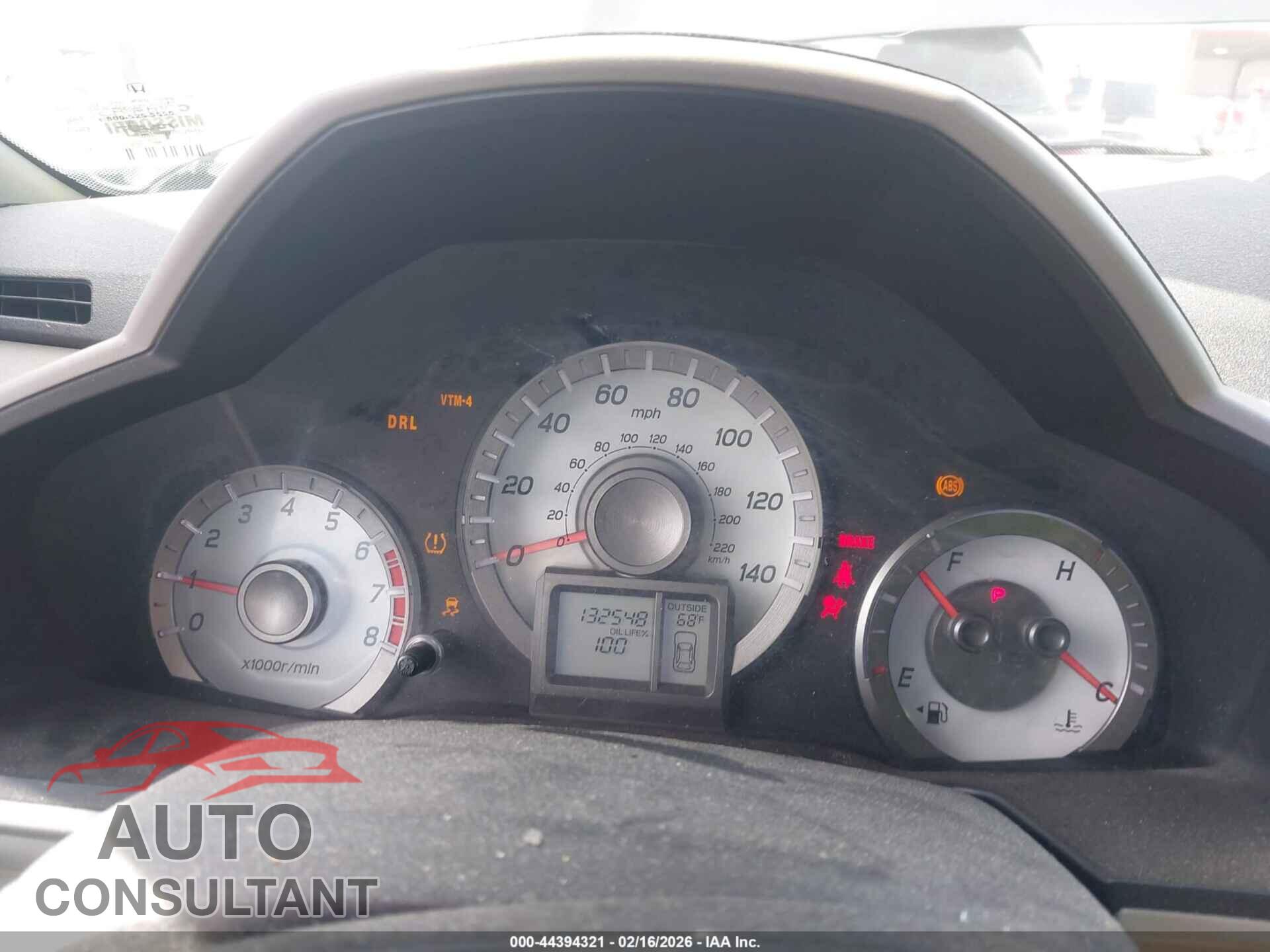 HONDA PILOT 2012 - 5FNYF4H52CB081792