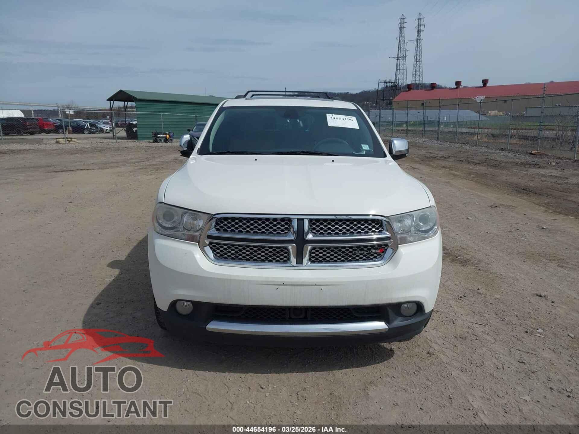 DODGE DURANGO 2012 - 1C4RDJEG8CC112796