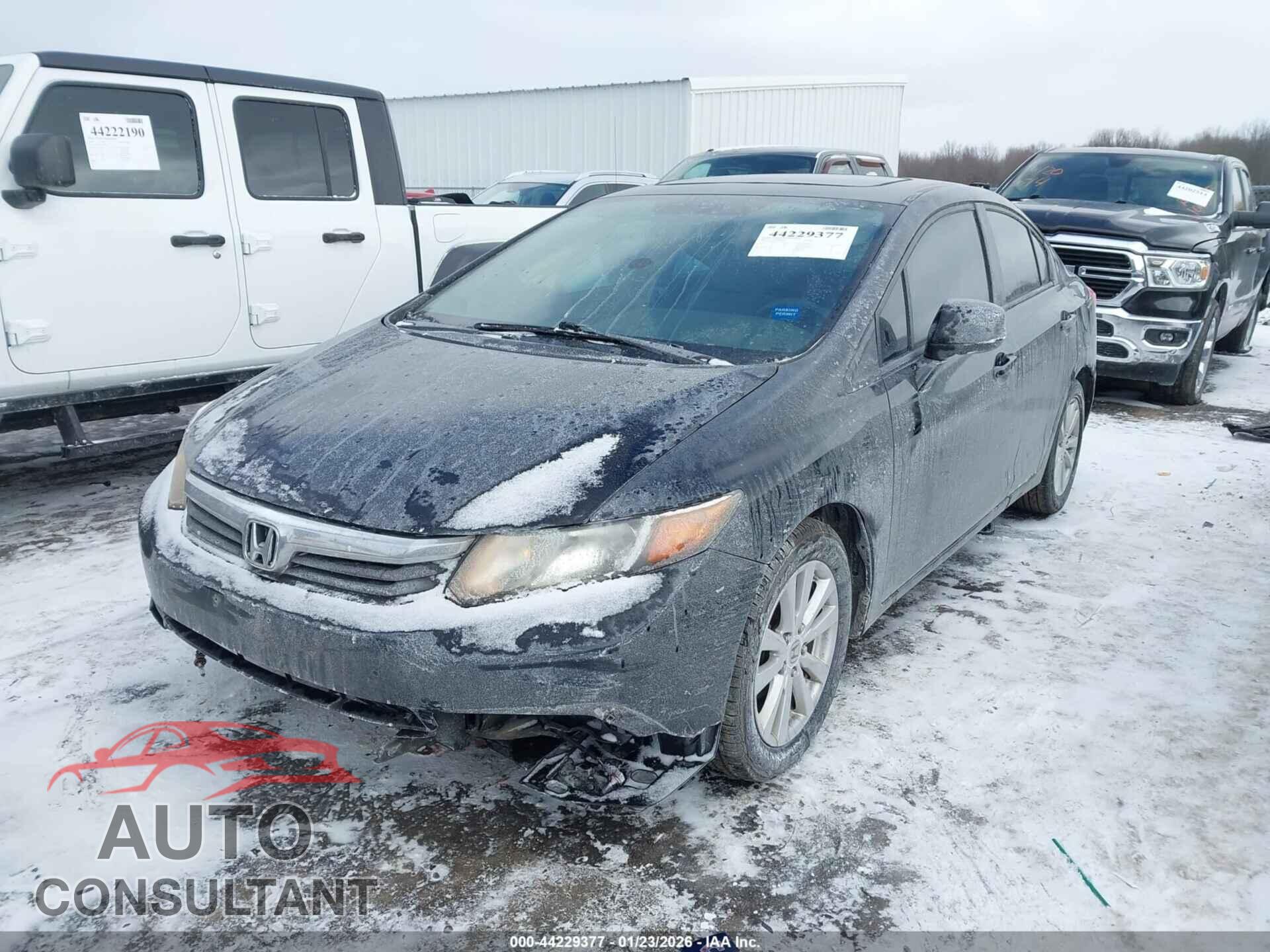 HONDA CIVIC 2012 - 19XFB2F81CE067733