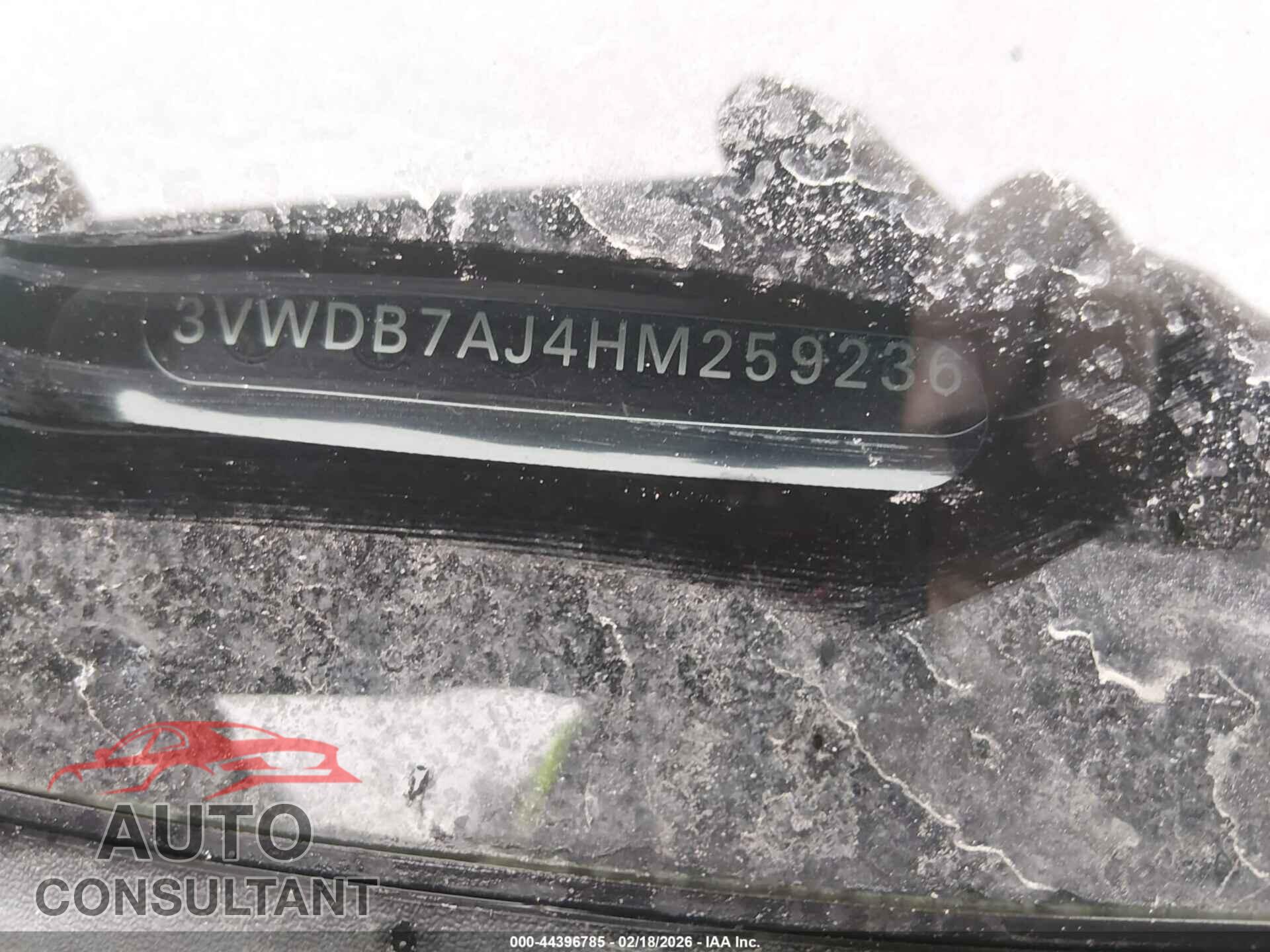 VOLKSWAGEN JETTA 2017 - 3VWDB7AJ4HM259236