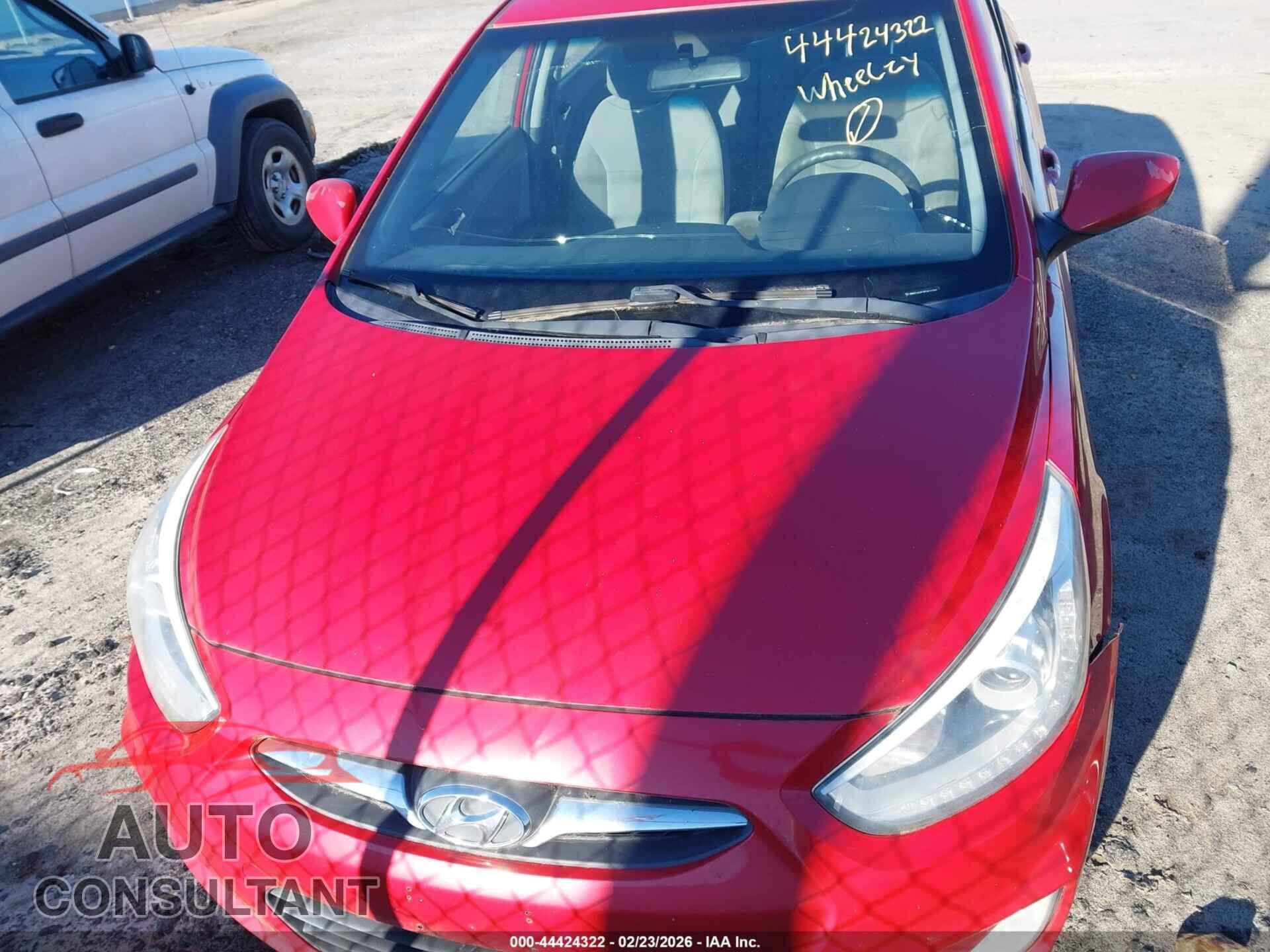 HYUNDAI ACCENT 2014 - KMHCU4AE0EU610785