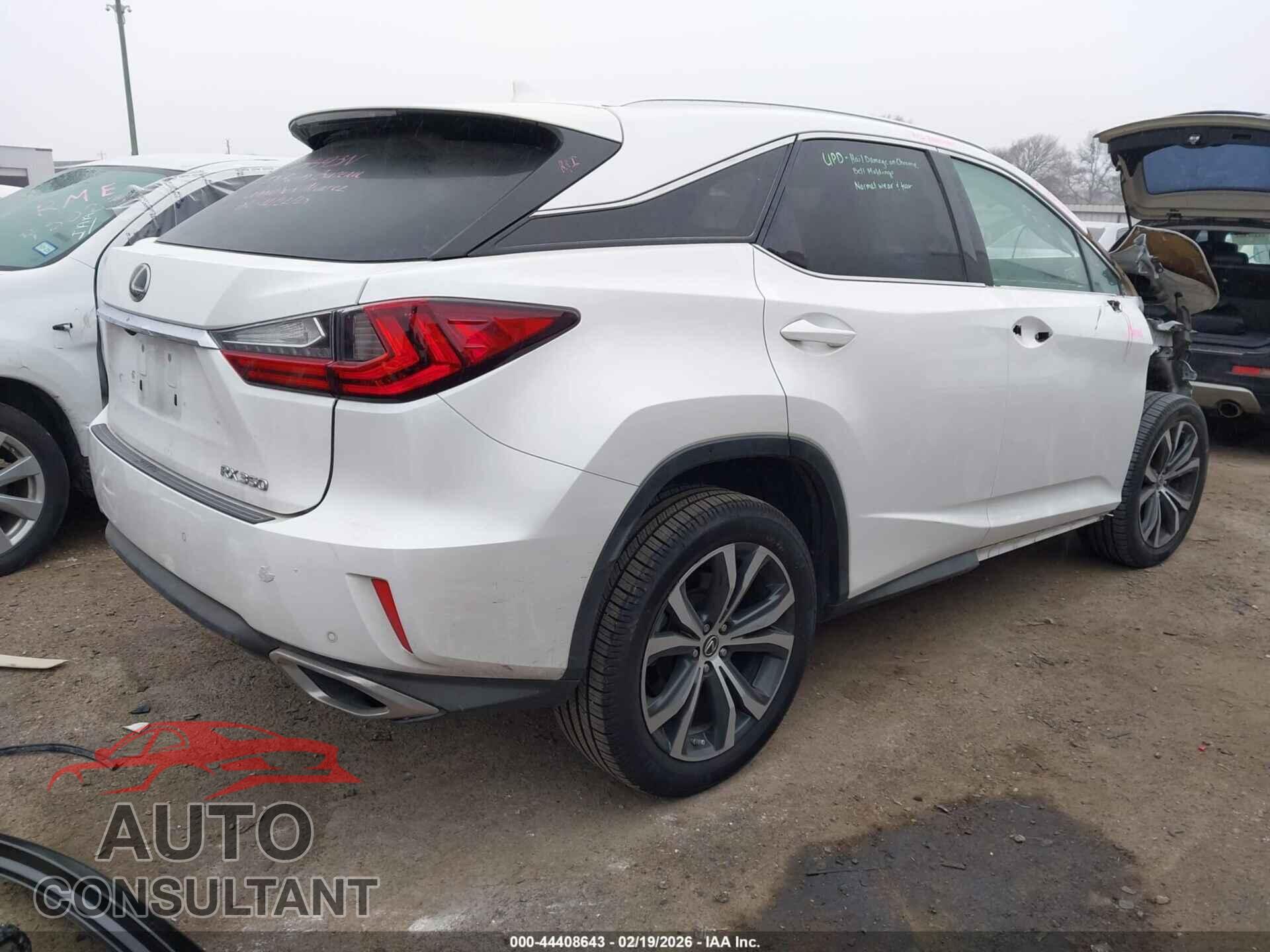 LEXUS RX 350 2018 - 2T2ZZMCA0JC097292