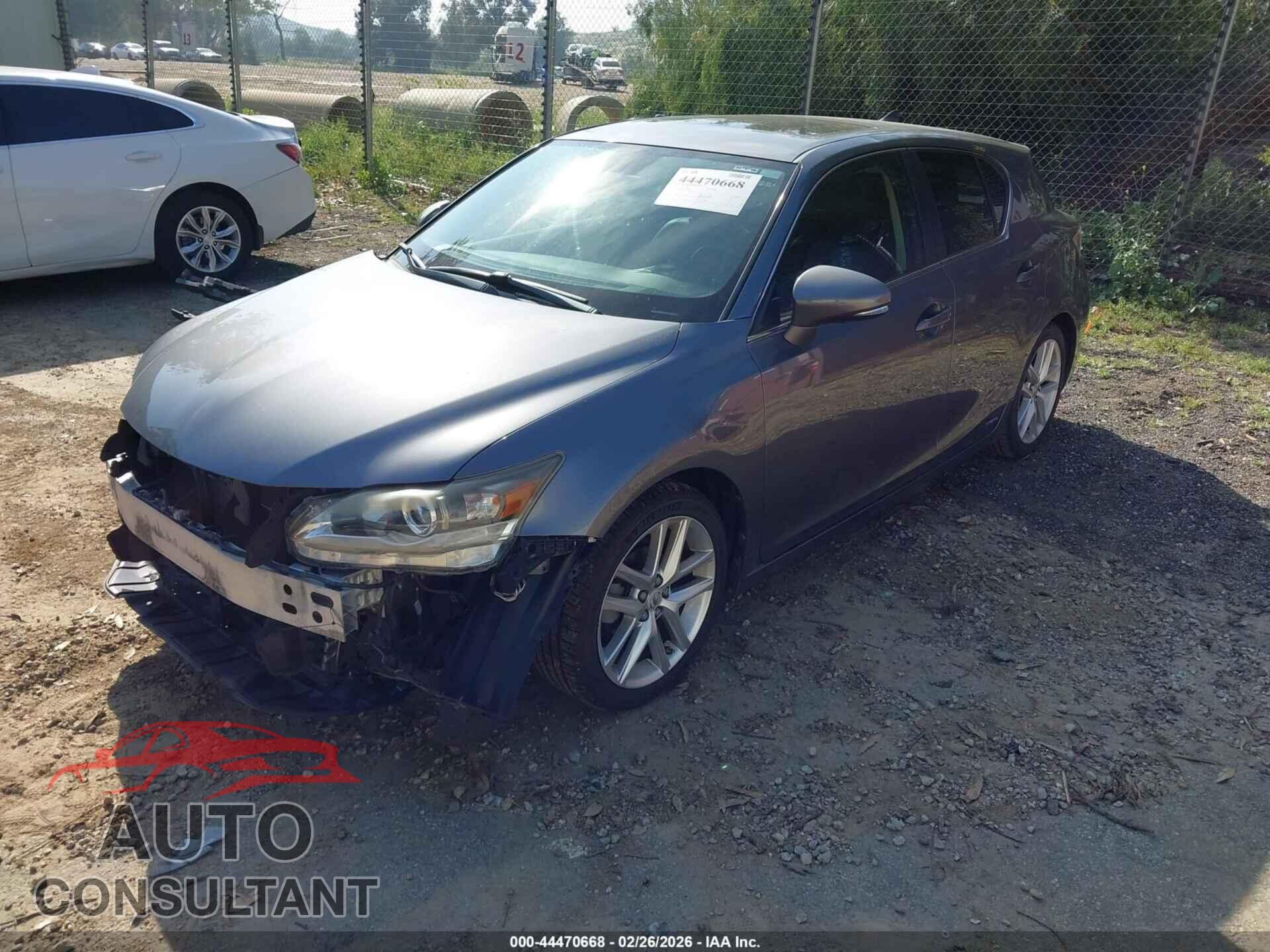 LEXUS CT 200H 2014 - JTHKD5BH8E2186605