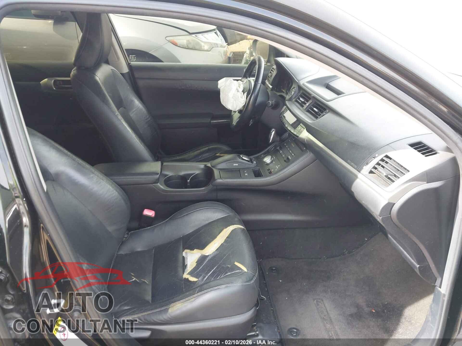 LEXUS CT 200H 2011 - JTHKD5BH5B2040657