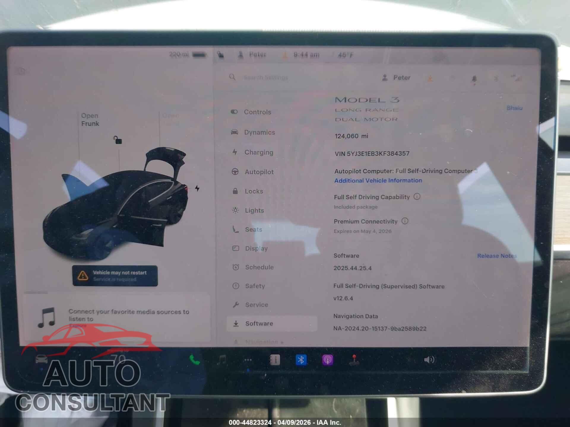 TESLA MODEL 3 2019 - 5YJ3E1EB3KF384357