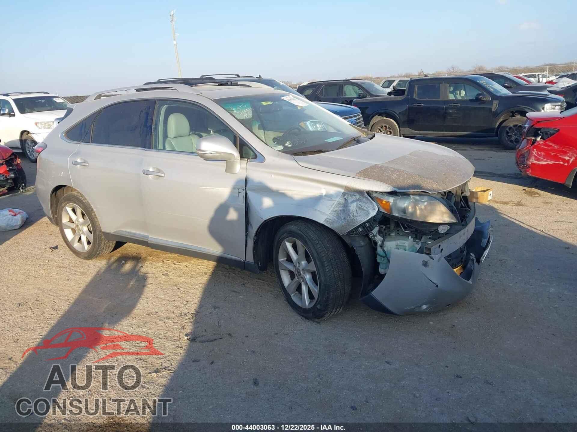LEXUS RX 350 2012 - 2T2ZK1BA1CC071257