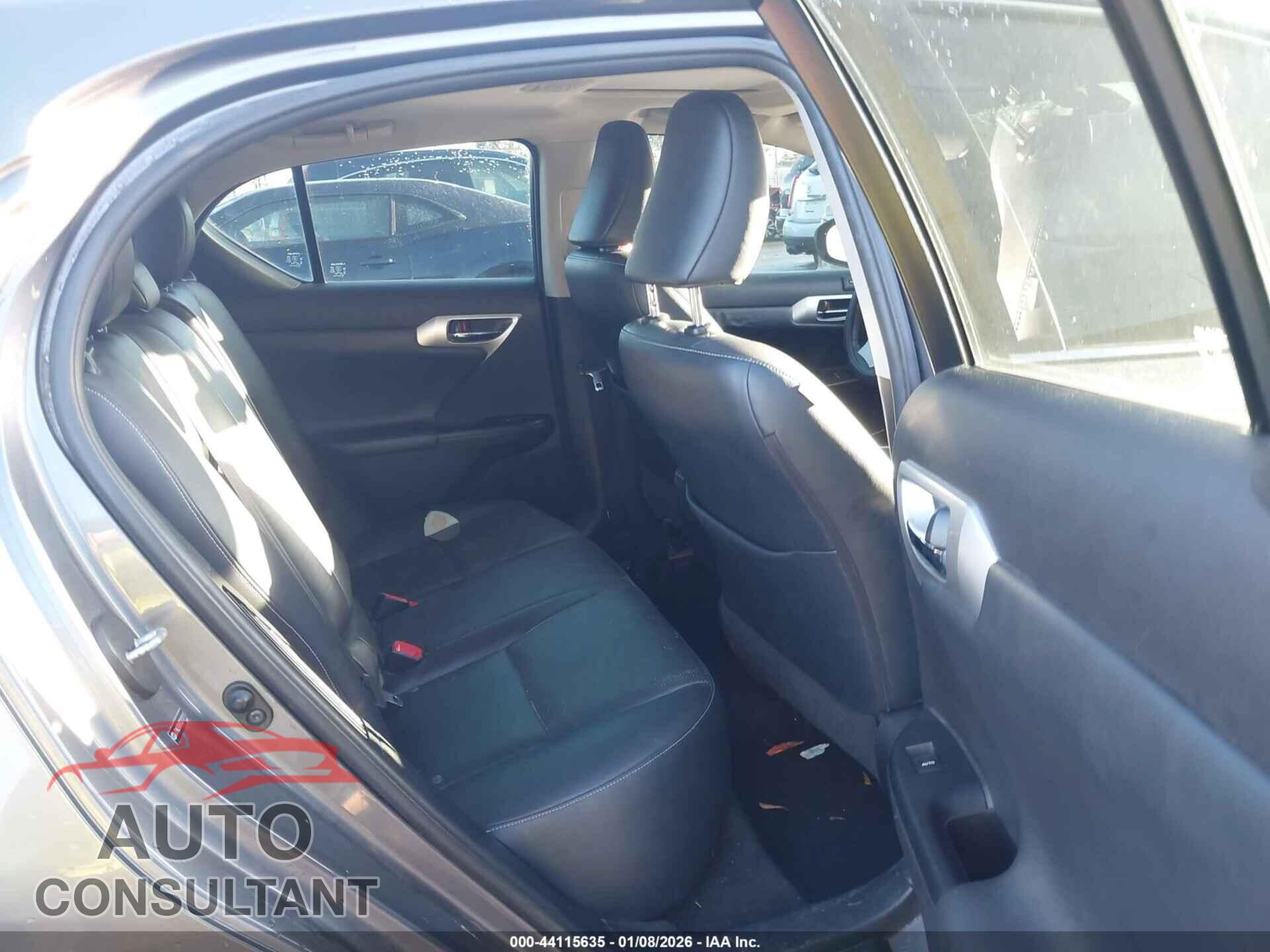 LEXUS CT 200H 2012 - JTHKD5BH3C2121111